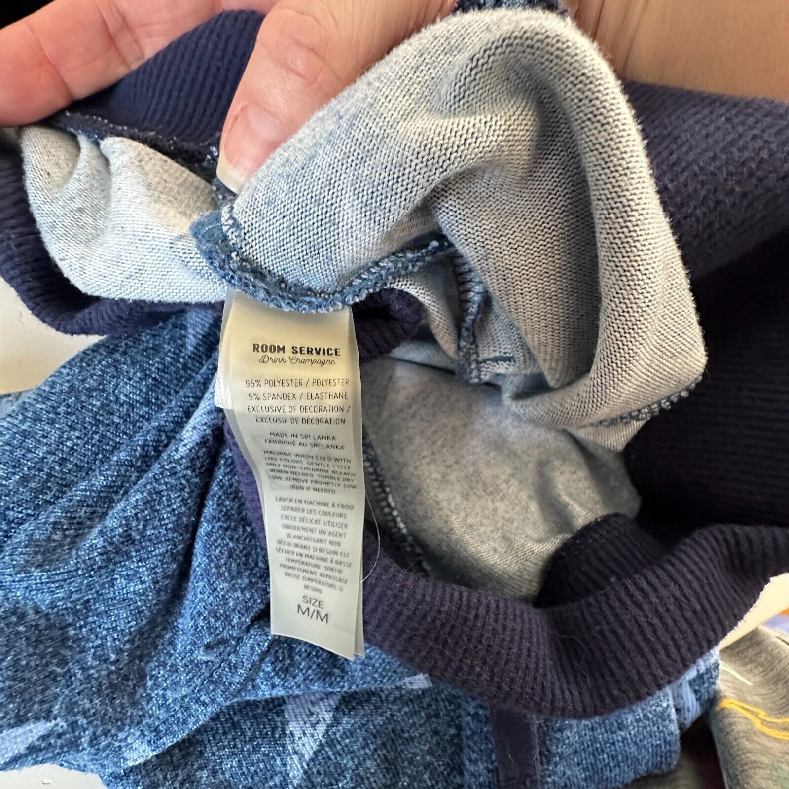 Other Room Service Blue Star 3/4 Sleeve Sweater Drawstring Jogger Size 30" / US 8 / IT 44 - 12 Thumbnail