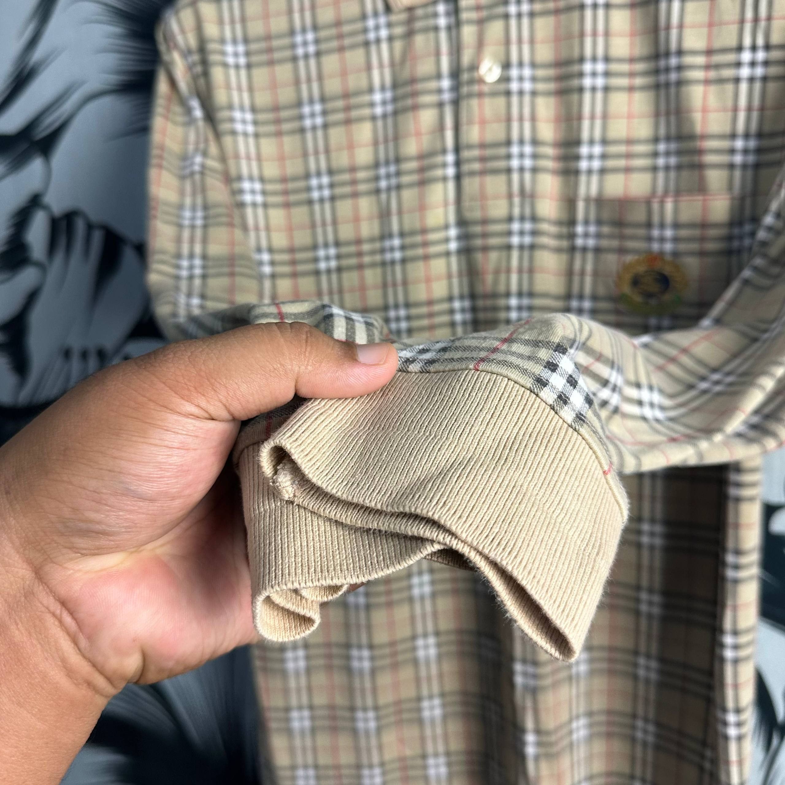 Burberry Vintage Burberry Nova Check Polo Shirt Size US L / EU 52-54 / 3 - 7 Thumbnail