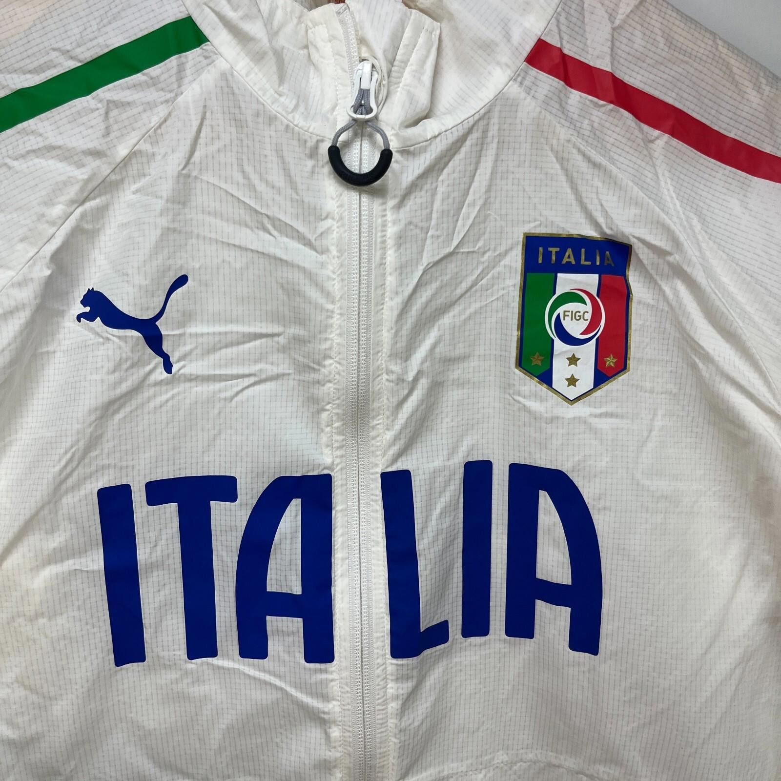 Puma Vintage Puma Italia Italy Y2K Windbreaker Jacket Small Size ONE SIZE - 3 Thumbnail