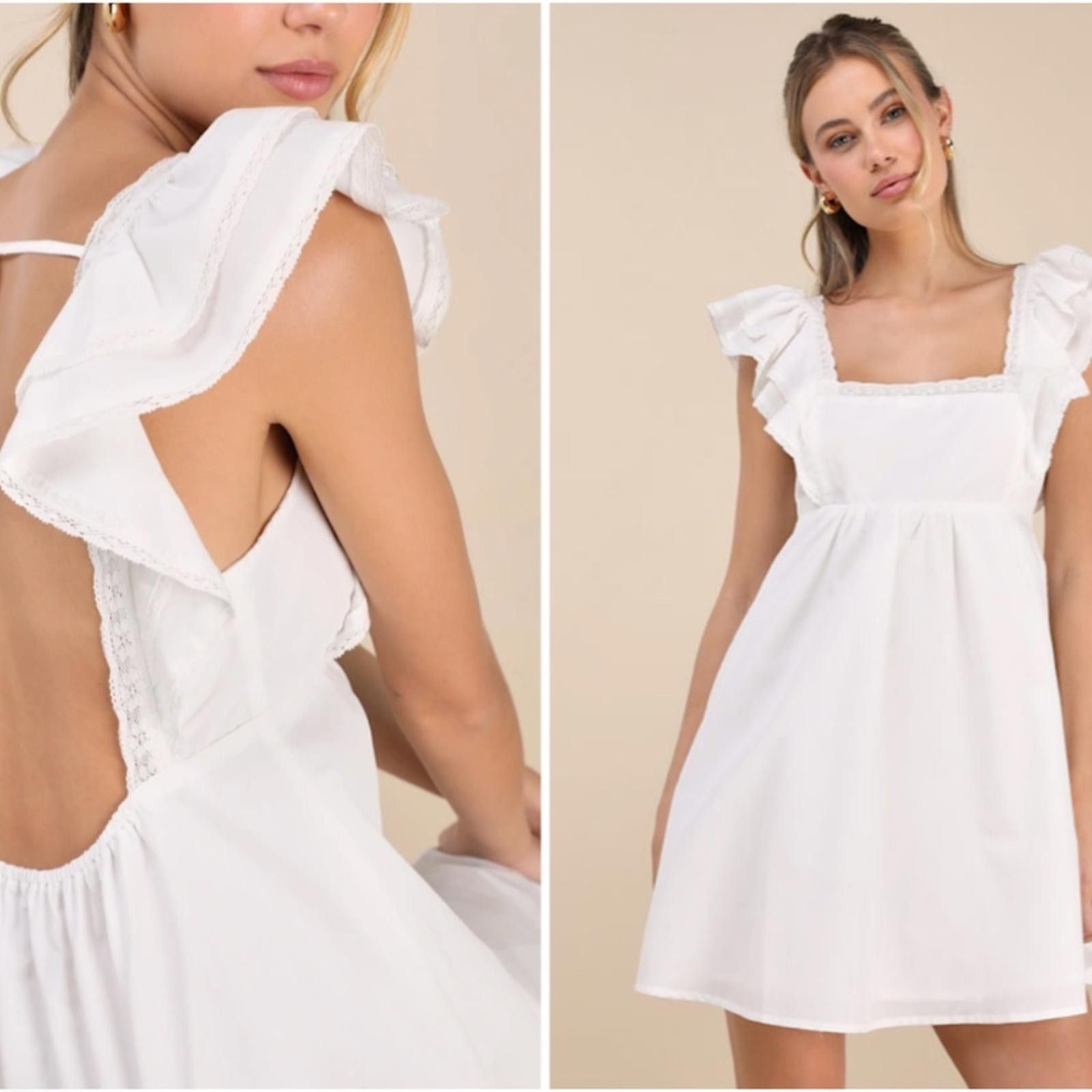 Lulus LULU's Bachelorette Bridal Shower Honeymoon Casual Babydoll Size M / US 6-8 / IT 42-44 - 3 Thumbnail
