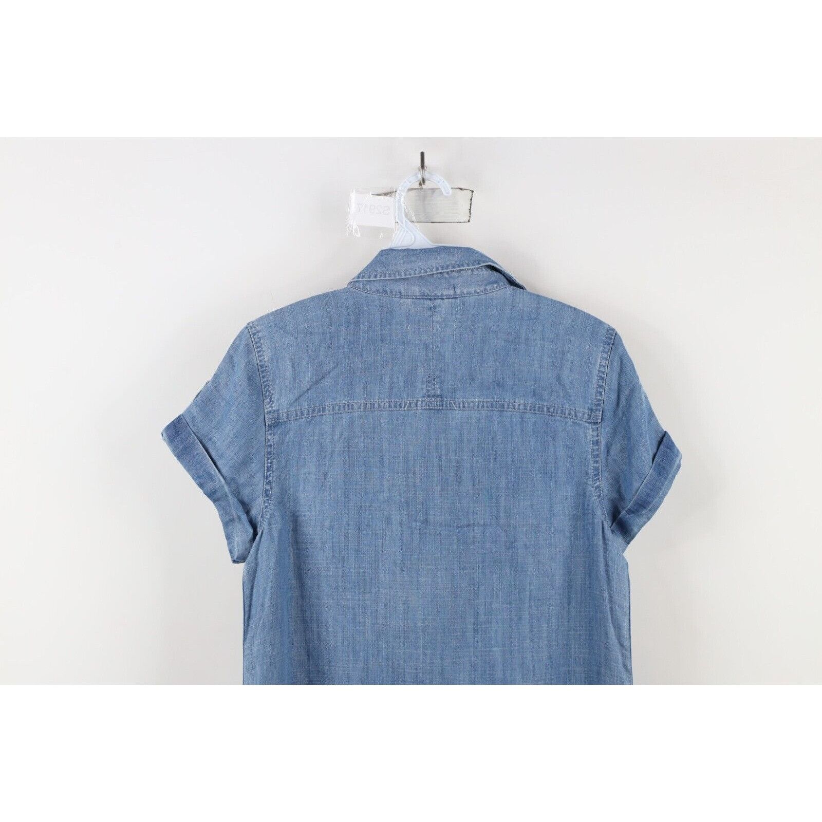 Vineyard Vines Vineyard Vines Womens Utility Chambray Denim Shirt Dress Size XS / US 0-2 / IT 36-38 - 12 Thumbnail