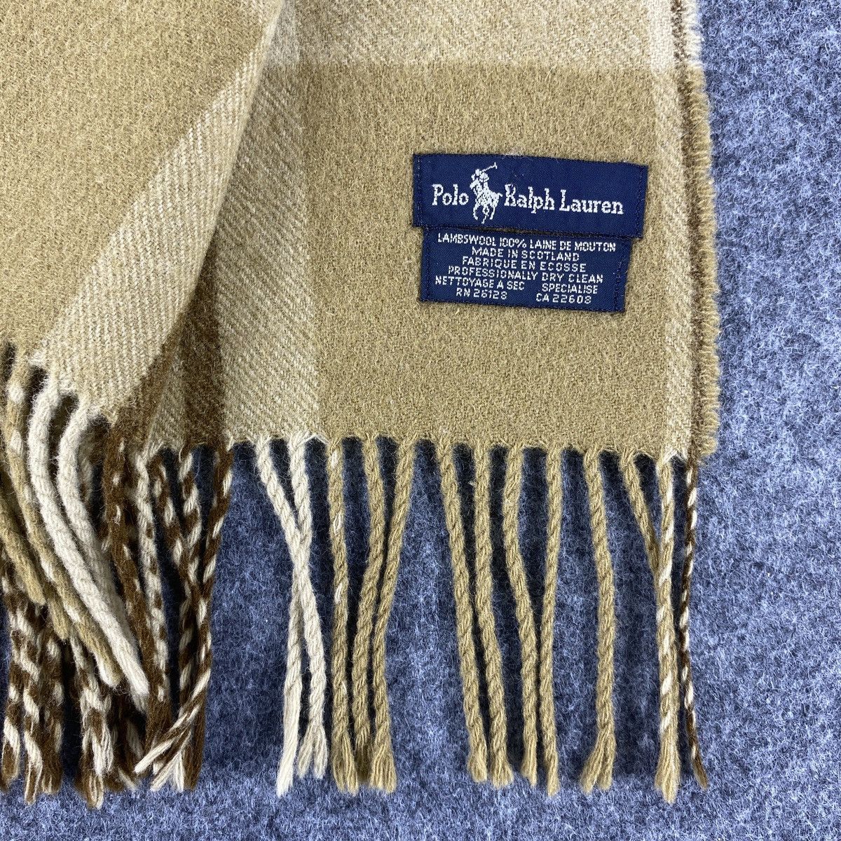 Polo Ralph Lauren × Vintage Polo Ralph Lauren Scarf # Muffler # Neckwear # D560 Size ONE SIZE - 3 Thumbnail