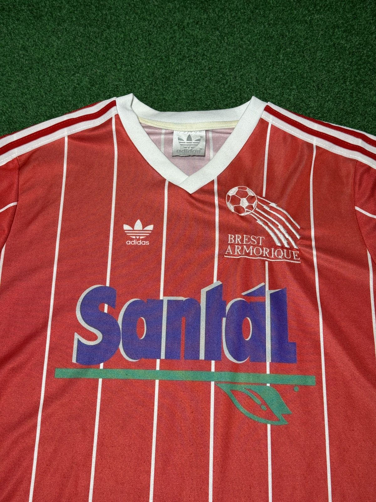 Adidas 80s Brest Amorique Adidas USA Version RARE Soccer Jersey Size US XL / EU 56 / 4 - 2 Thumbnail