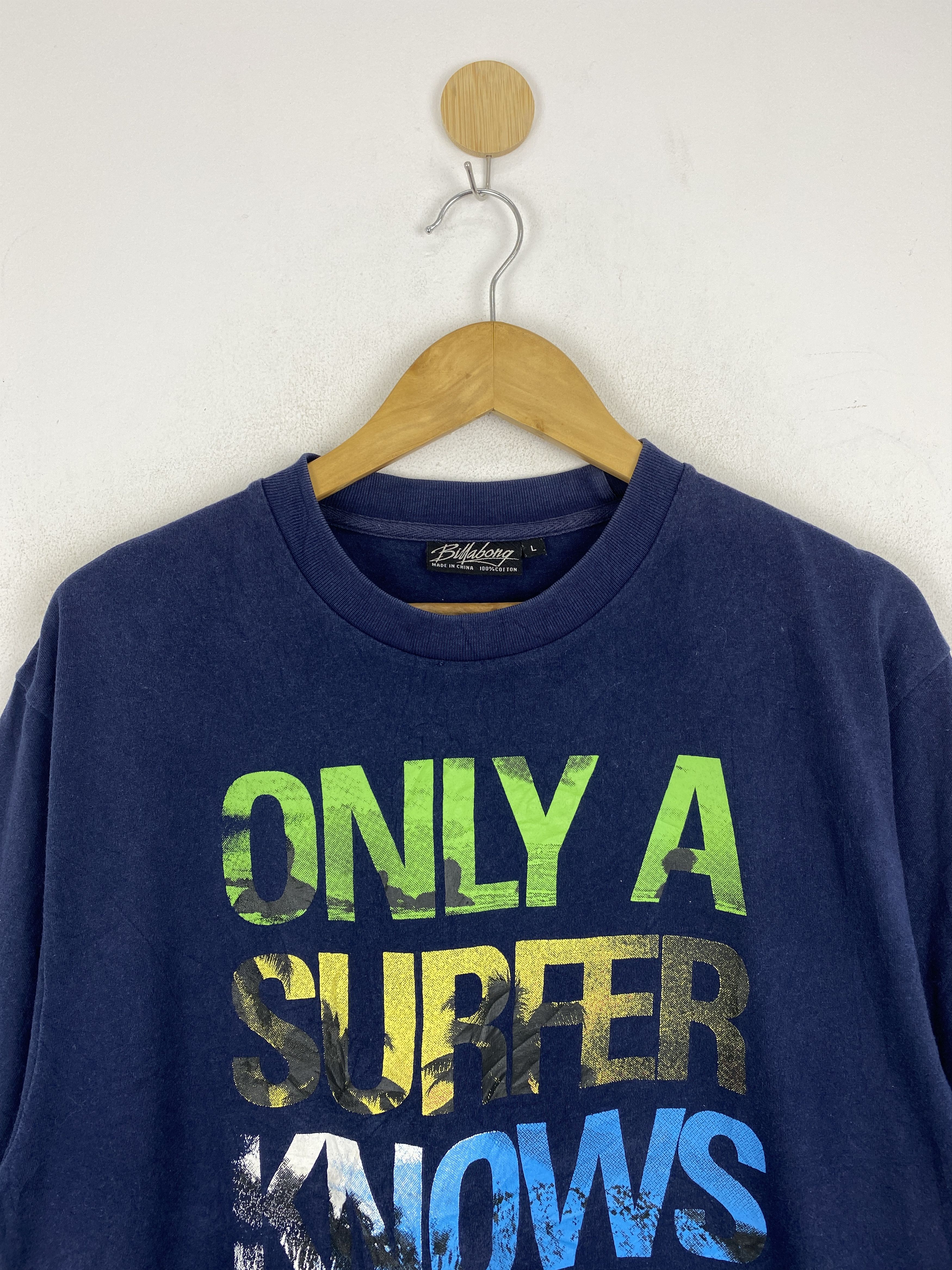 Billabong Vintage Billabong Surfing Wording Tee TA0556 Size US L / EU 52-54 / 3 - 2 Thumbnail