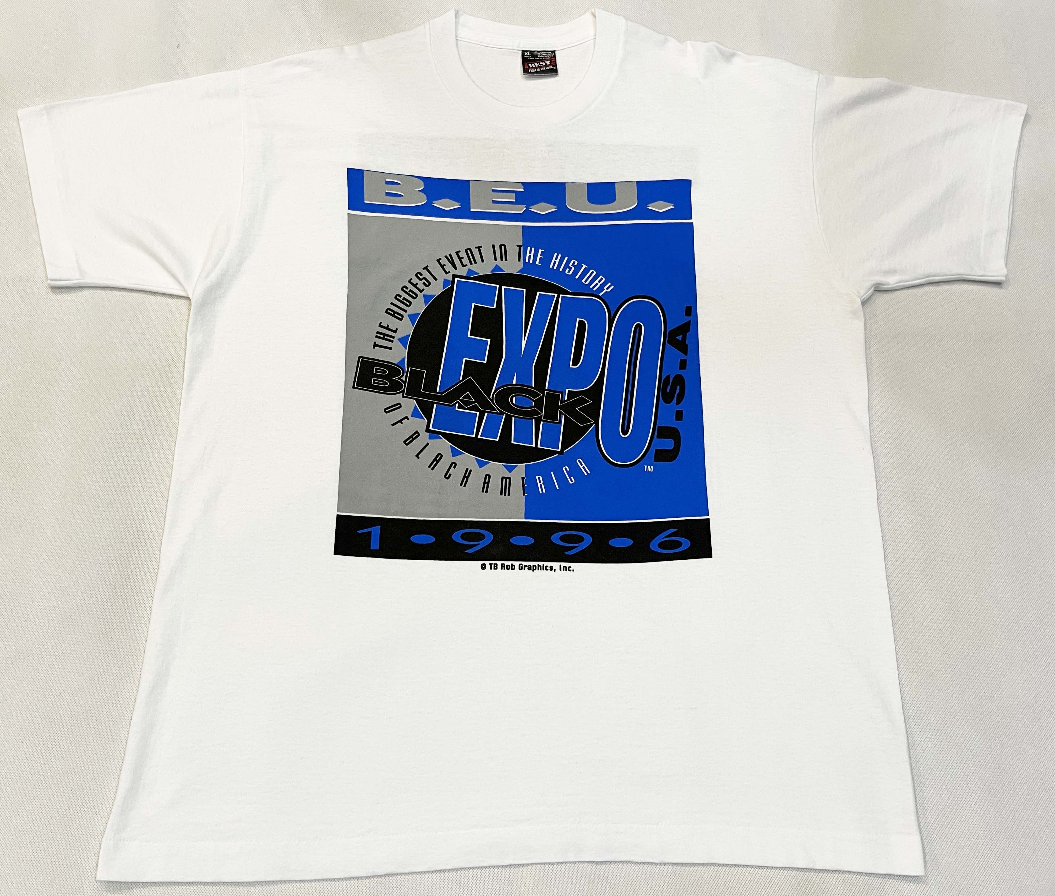 Vintage Fruit of the Loom 1996 Black Expo BEU T-Shirt