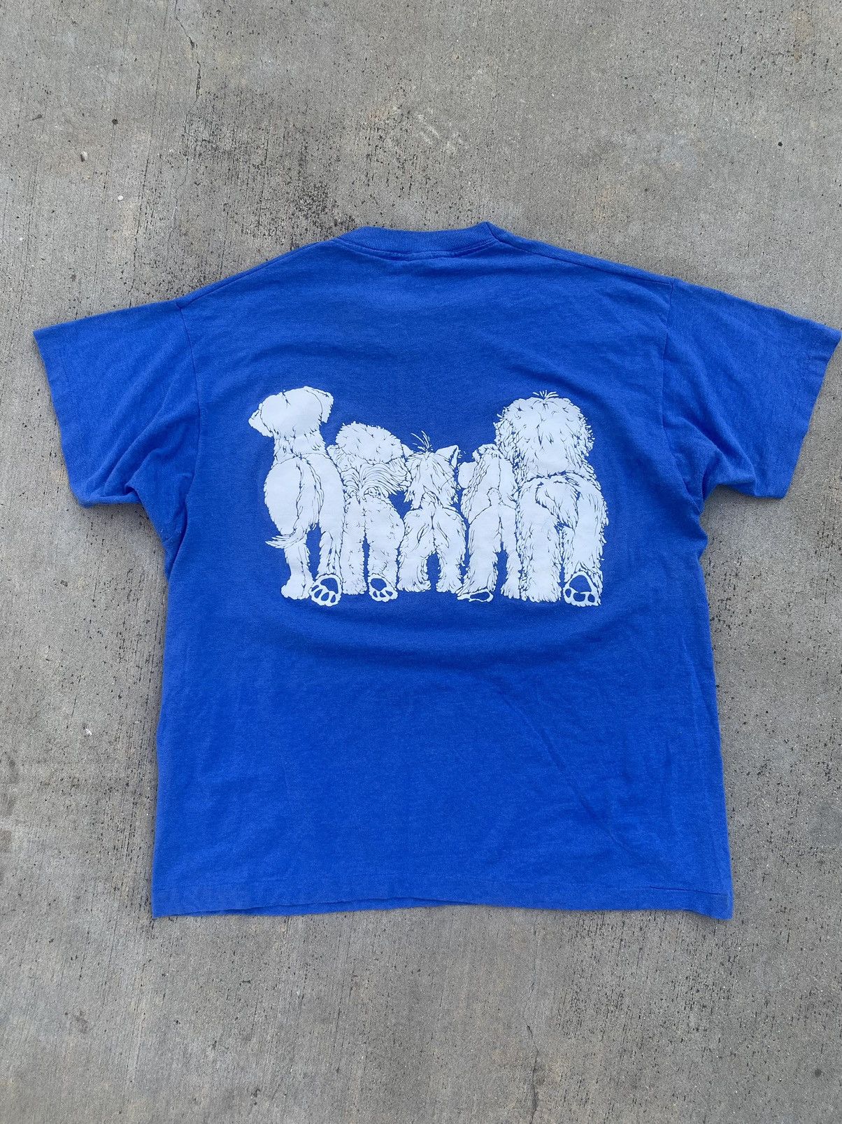 Vintage VINTAGE Cute Dogs Tee Size US L / EU 52-54 / 3 - 3 Thumbnail