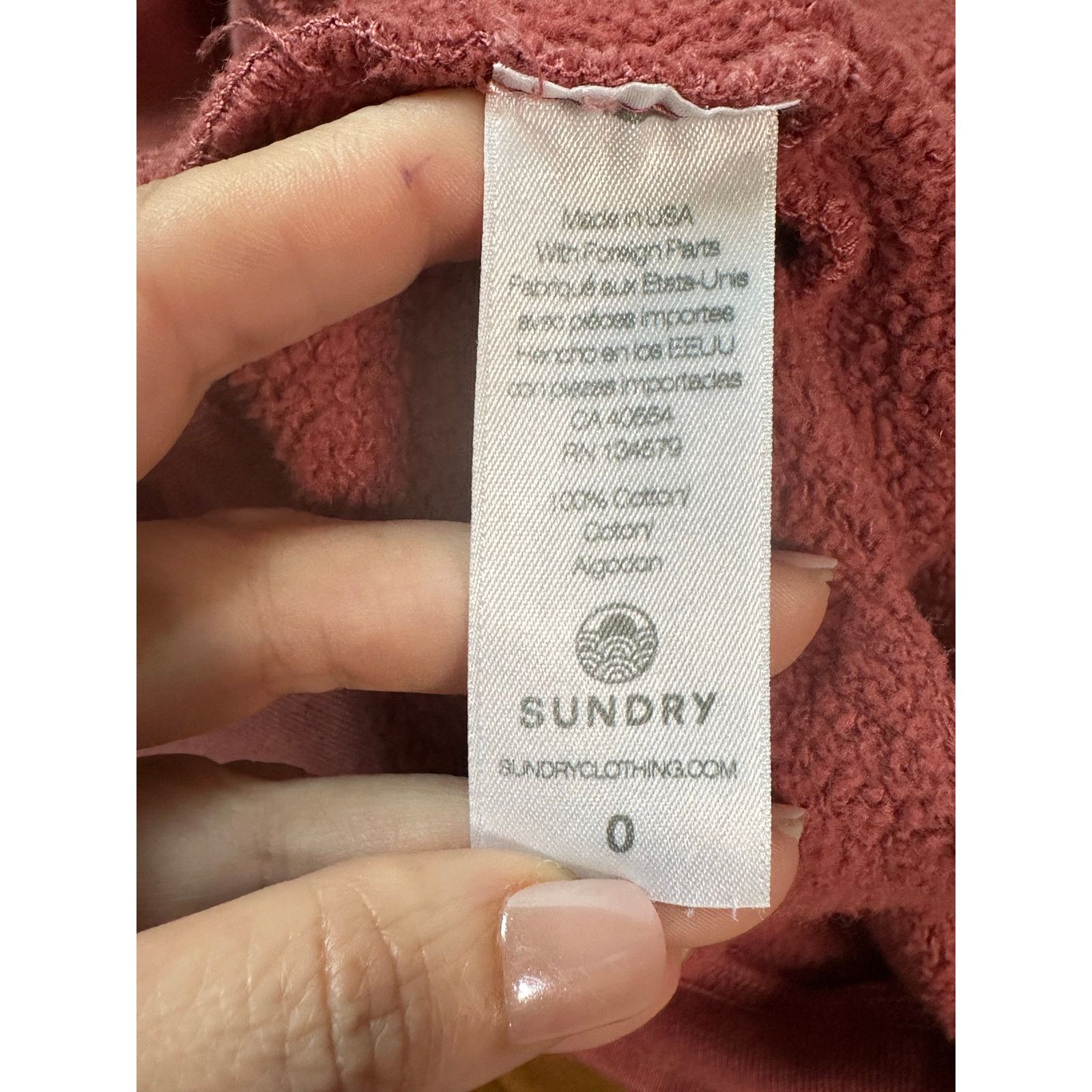 Sundry Sundry pink Grateful sweatshirt size 0 Size XS / US 0-2 / IT 36-38 - 4 Thumbnail