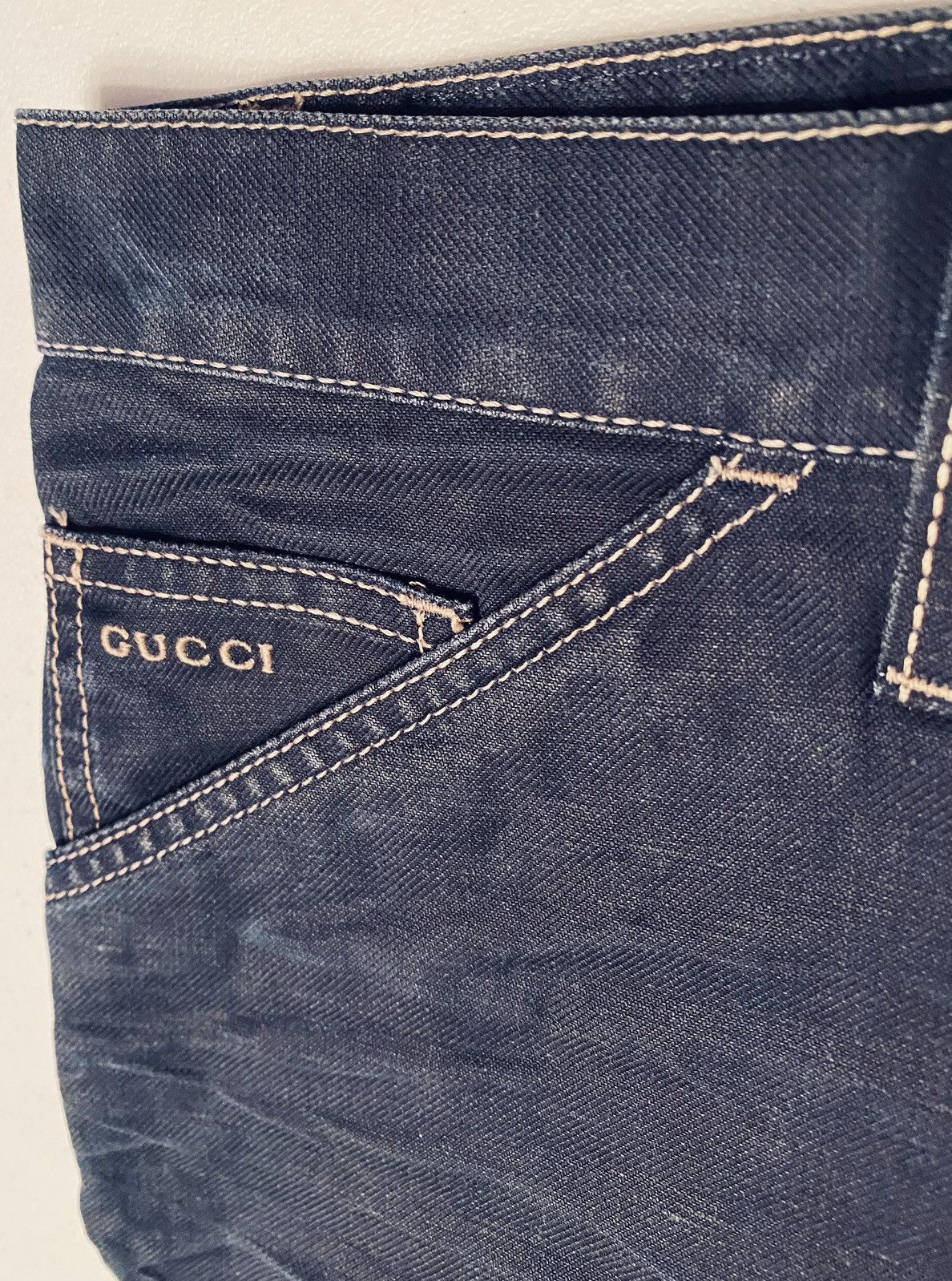 Gucci Gucci 🇮🇹 Caspian Blue Whiskered Denim Conductor Shorts 36 NWT Size US 36 / EU 52 - 14 Thumbnail