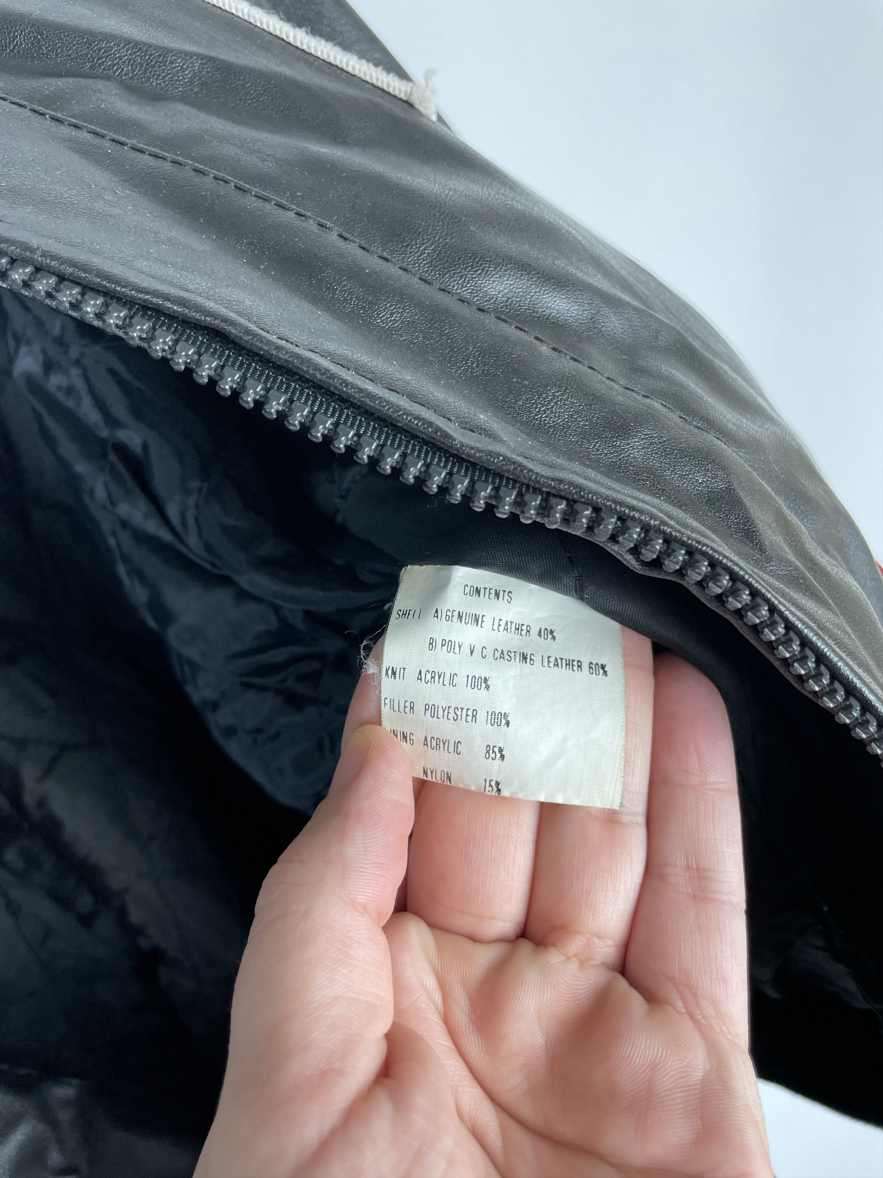 Other RARE!!! Vintage USA Air Force Army US style Leather Jacket Size US M / EU 48-50 / 2 - 9 Thumbnail