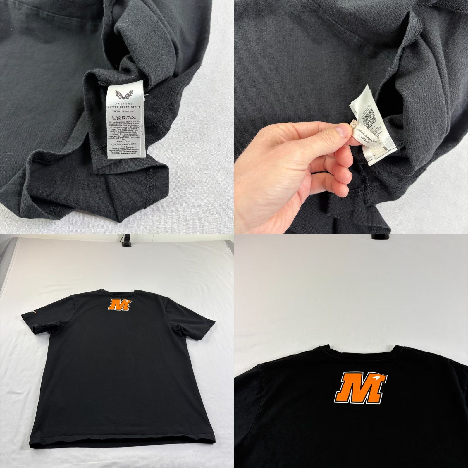 Vintage Mclaren Shirt Mens Large Black Lando Norris USA Austin GP Formula 1 Racing Size US L / EU 52-54 / 3 - 8 Thumbnail