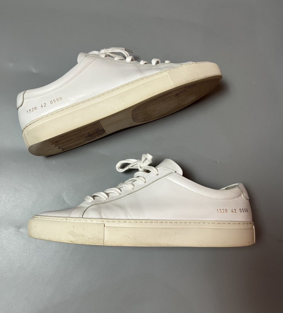 Common Projects Common Projects achilles low white leather sneakers Size US 9 / EU 42 - 1 Thumbnail