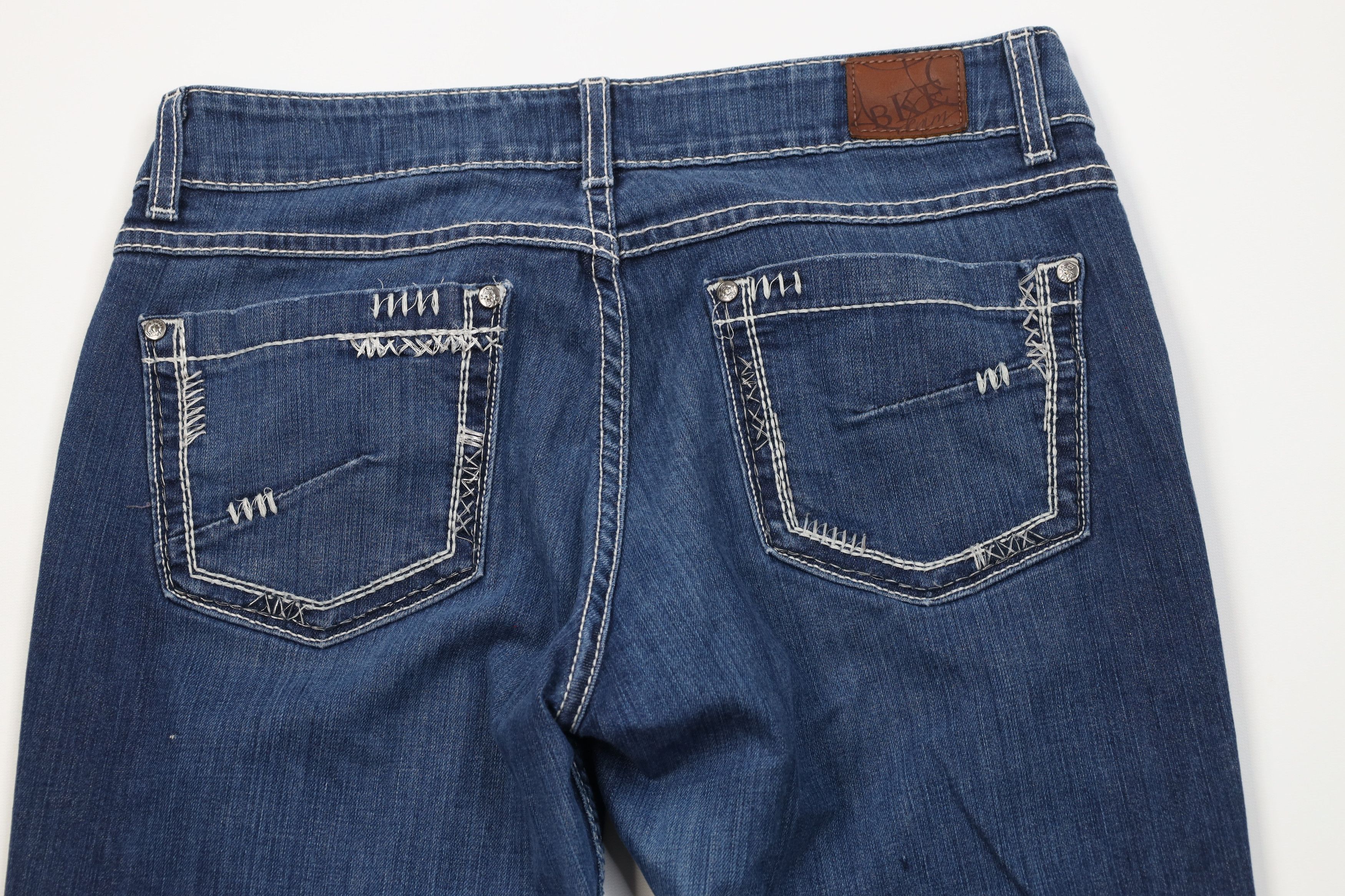 Vintage Y2K Buckle BKE Stretch Flared Bootcut Denim Jeans Blue Size 32" / US 10 / IT 46 - 9 Thumbnail