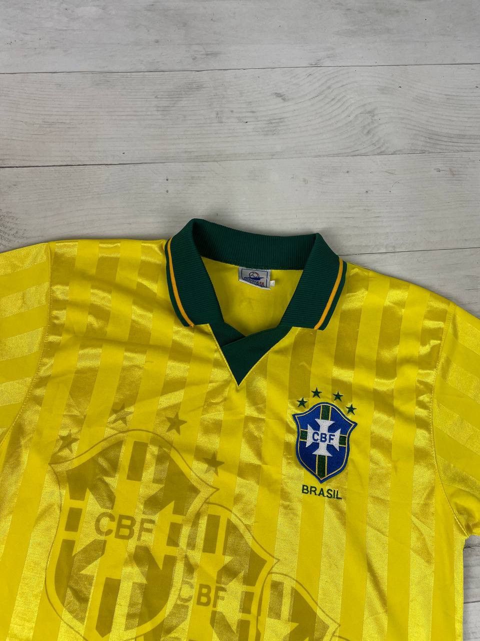 Vintage Vintage Retro Brazil 1994 1996 Home Shirt Soccer Jersey Size US L / EU 52-54 / 3 - 2 Thumbnail