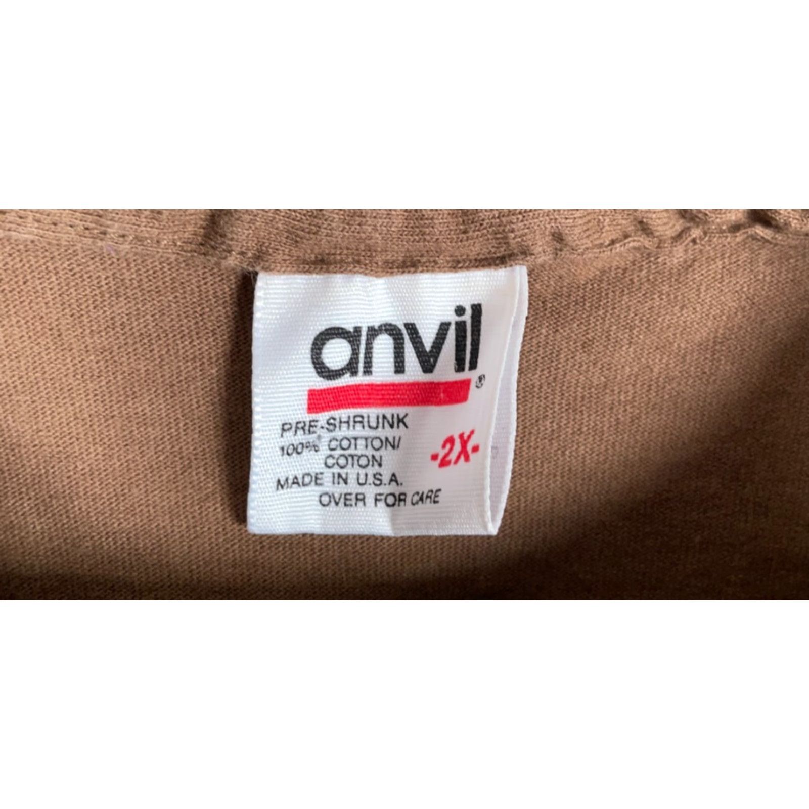 Anvil VINTAGE Shakespeare Merry Wives Windsor T-Shirt Adult XL Brown Anvil 100% cotton Short Sleeve Crew Neck Logo Graphic Print Men US Made Size US XL / EU 56 / 4 - 3 Thumbnail