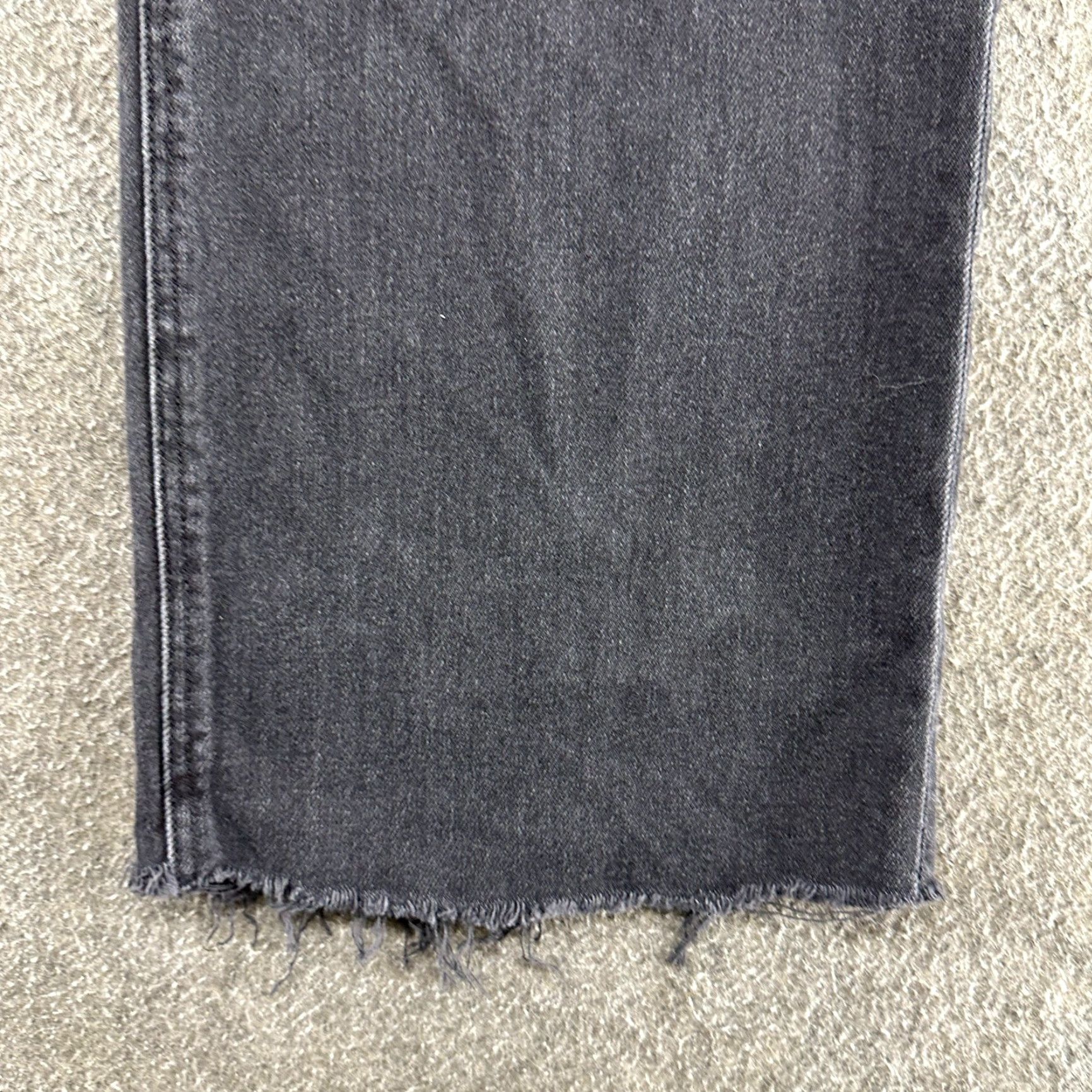 American Eagle Outfitters VINTAGE American Eagle Outfitters Jeans Womens 0 Long Black Curvy Super High Rise Baggy Straight 90s Grunge Retro Rock Distressed Jeans Womens 0 Black Size 25" / US 0 / IT 36 - 7 Thumbnail