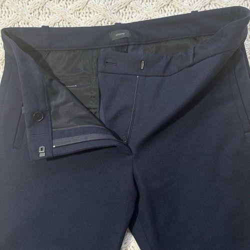 Joseph Ribkoff Joseph $990 High-End Europe Designer Brand Navy Slacks Trous Size 38" / US 16 / IT 52 - 3 Thumbnail