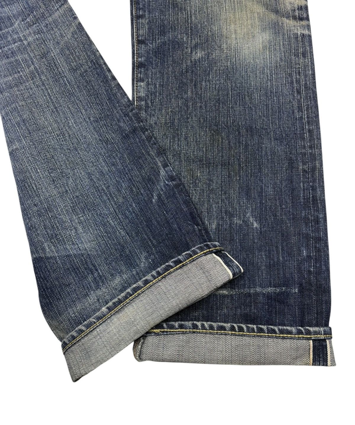 Hysteric Glamour 🇯🇵 BARTACK SELVEDGE JEANS RIPPED DESTROY JEANS Size US 33 - 10 Thumbnail