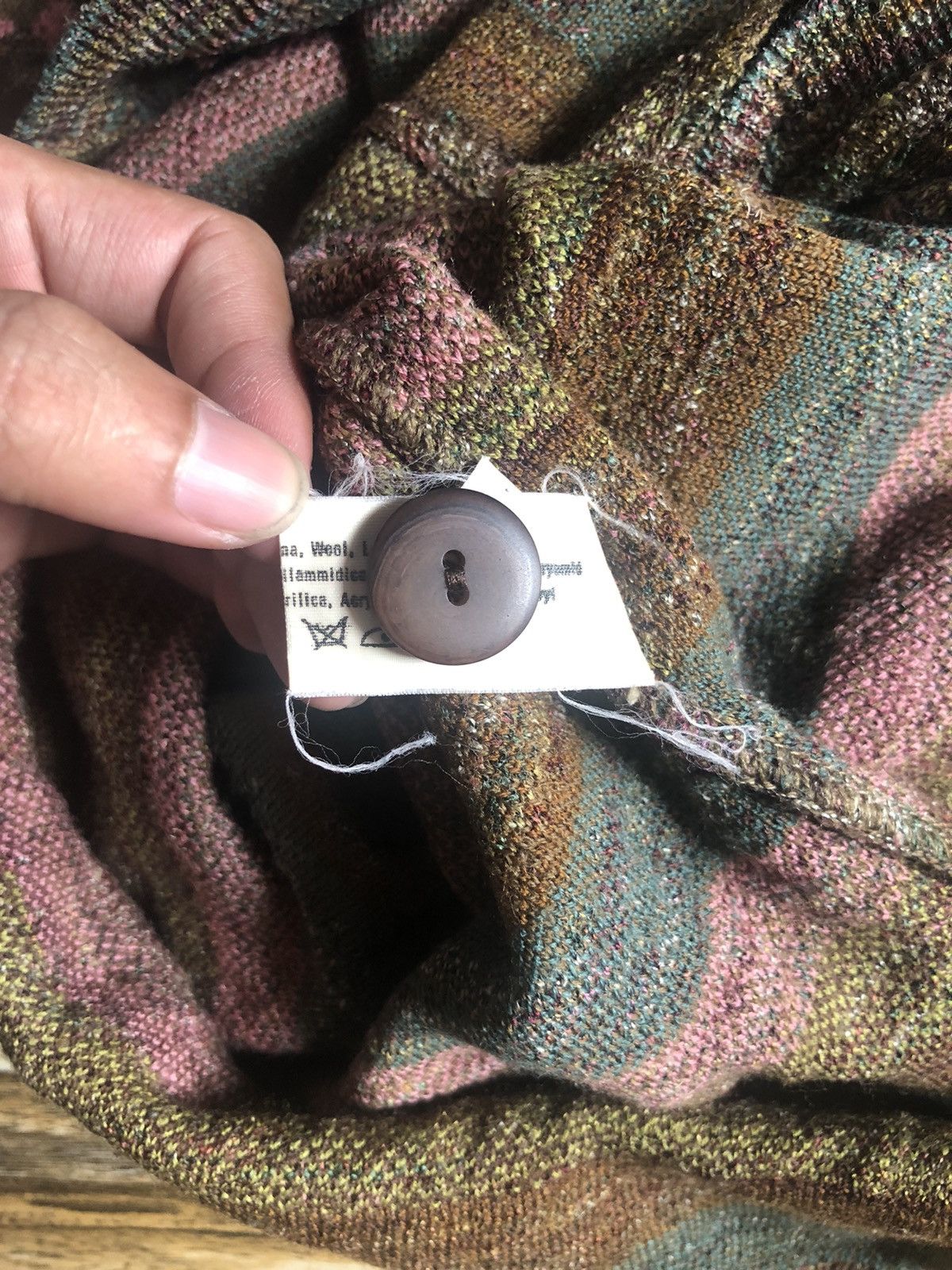 Art Comes First × Missoni × Vintage Vintage Missoni circa 1980s Knitted Cardigan multicolour Size US M / EU 48-50 / 2 - 7 Thumbnail