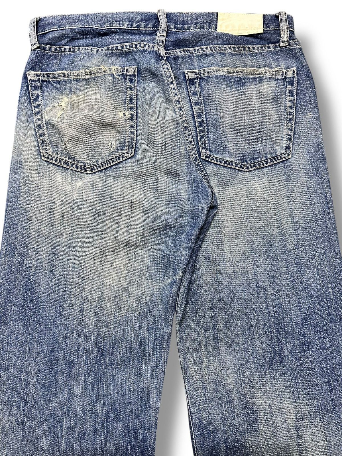 Japanese Brand Uniqlo Distressed Vintage Jeans With Baggy Loose Style Faded Size US 32 / EU 48 - 5 Thumbnail