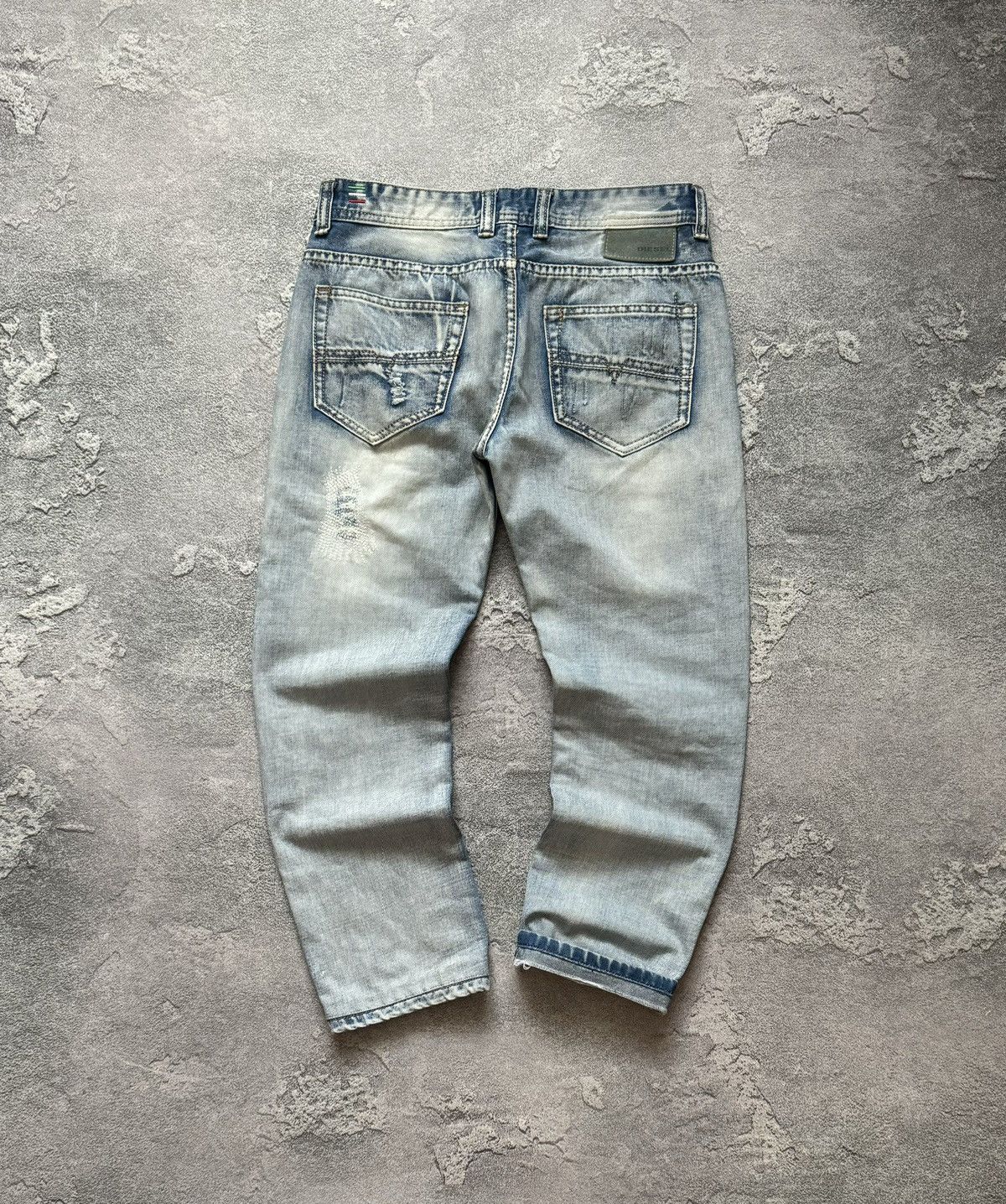 Diesel × Diesel Black Gold Diesel 32/30 blue denim distressed pant trouser Jean chino Size US 32 / EU 48 - 6 Thumbnail