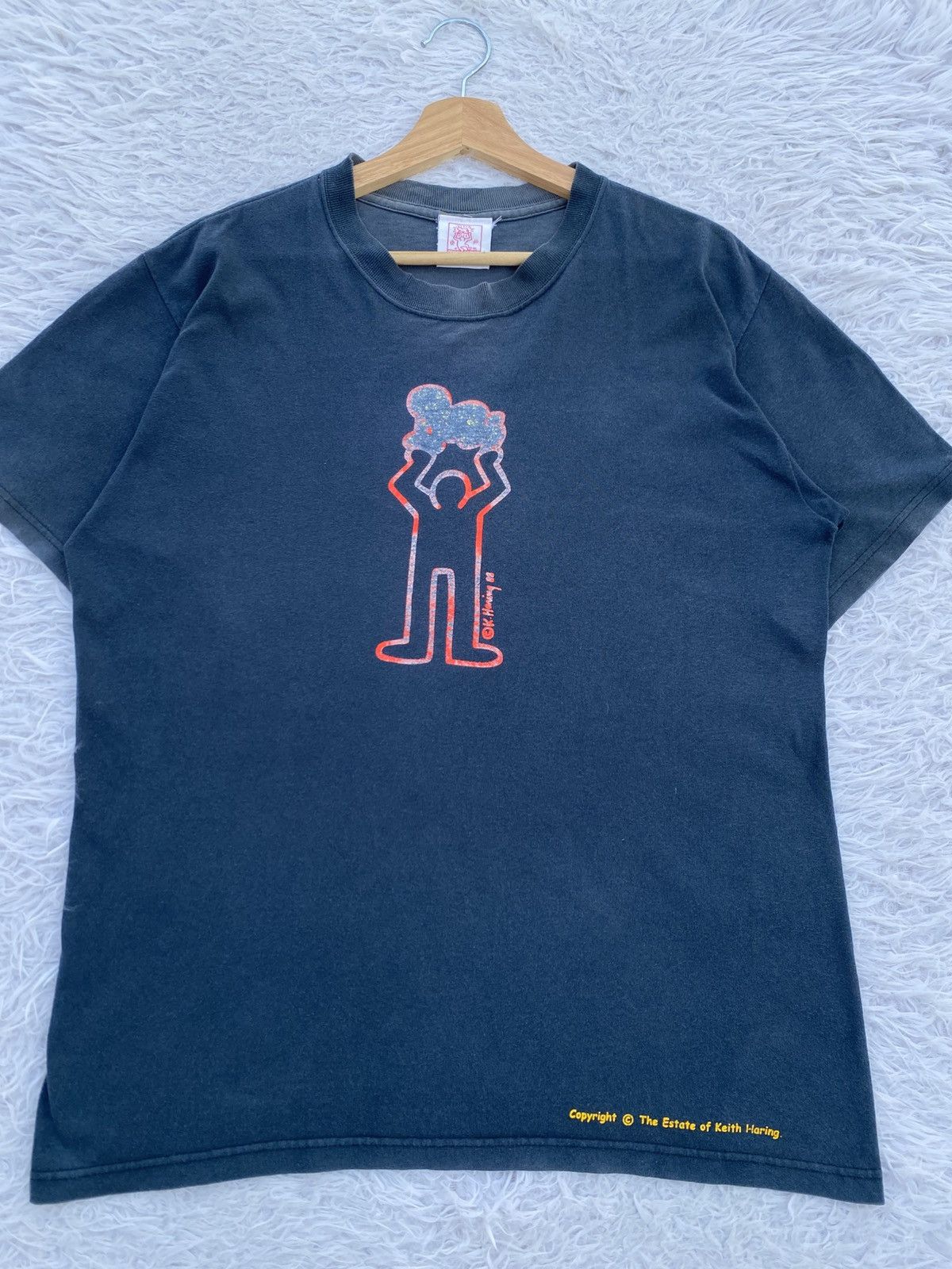 Keith Haring Rare Vintage 90s Keith Haring Pop Art Graphic Tshirt Size US M / EU 48-50 / 2 - 4 Thumbnail