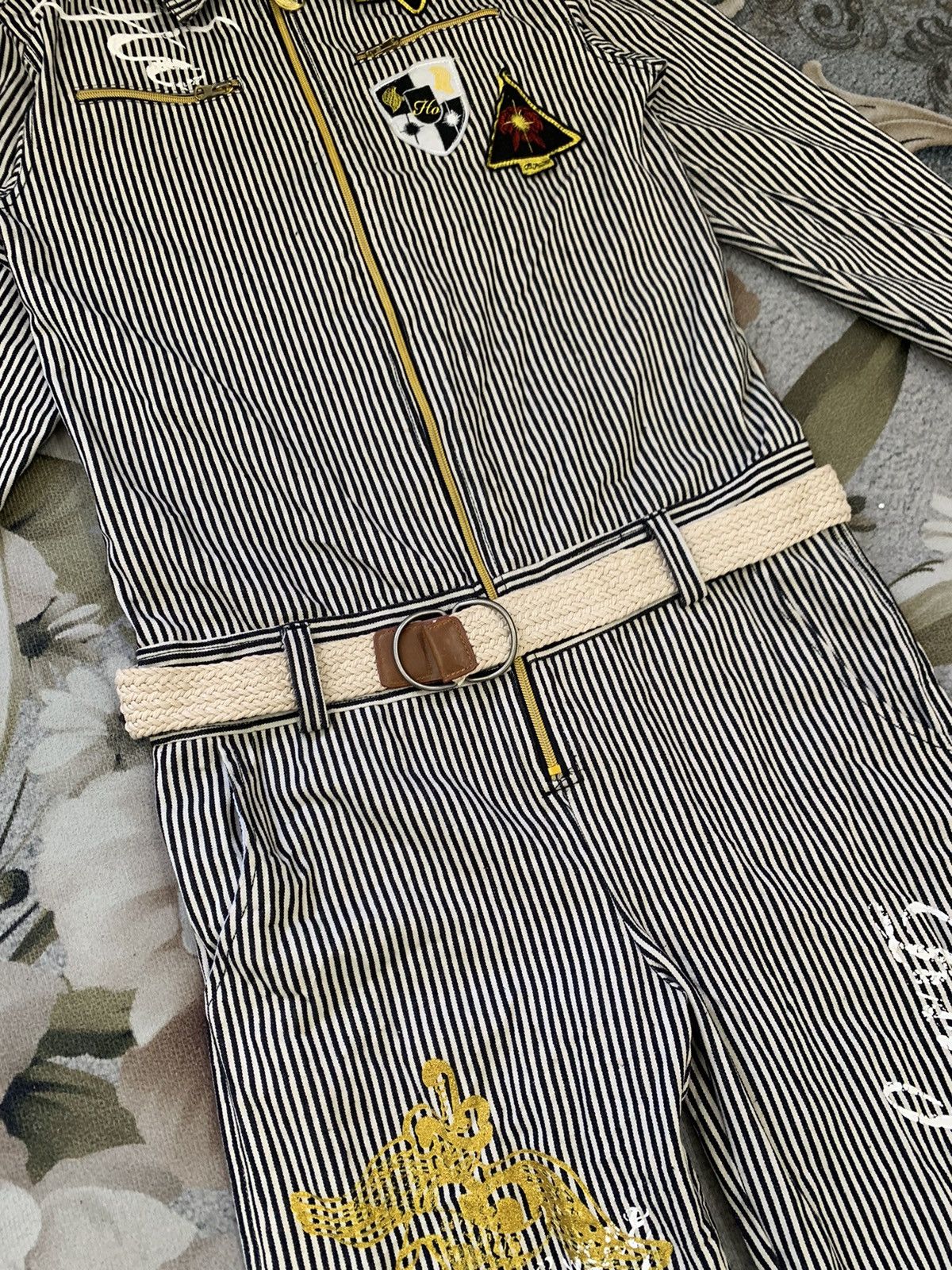 Japanese Brand Dia Star Cozy Art Stripes Overall Size US 34 / EU 50 - 5 Thumbnail