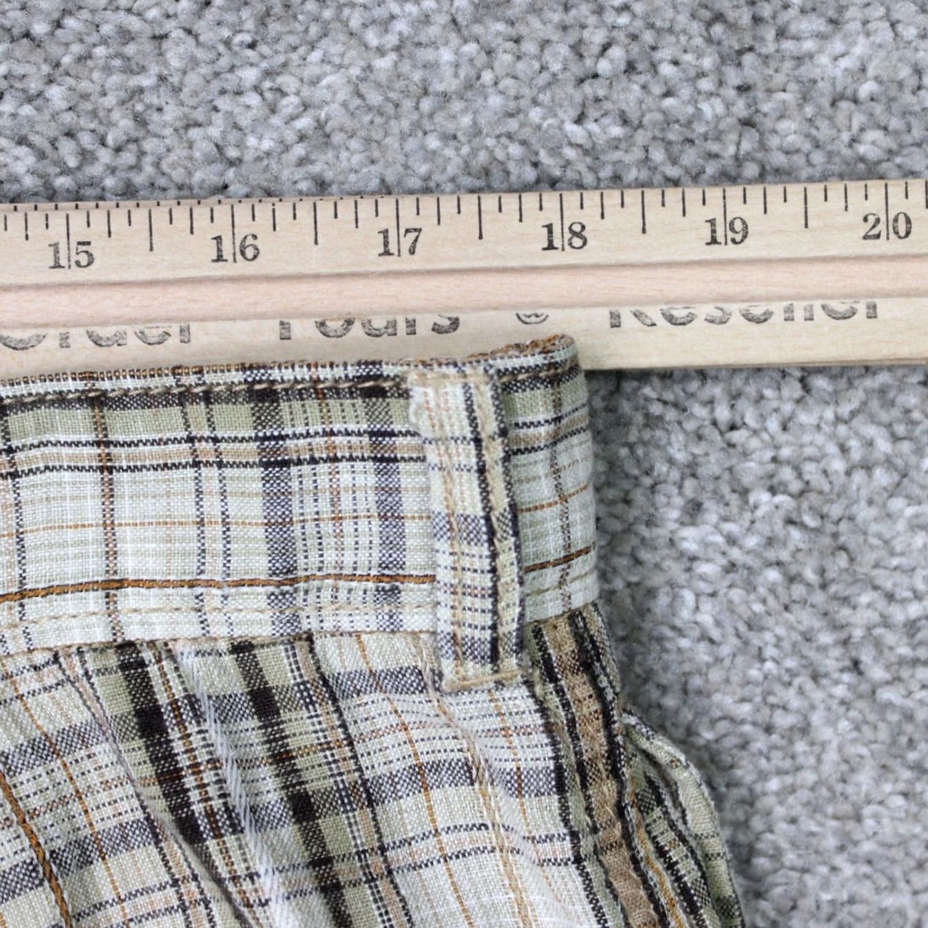 Tommy Bahama Tommy Bahama Shorts Mens 36 Brown Plaid 100% Linen 11" Flat Front Preppy Casual Clothing Size US 36 / EU 52 - 6 Thumbnail