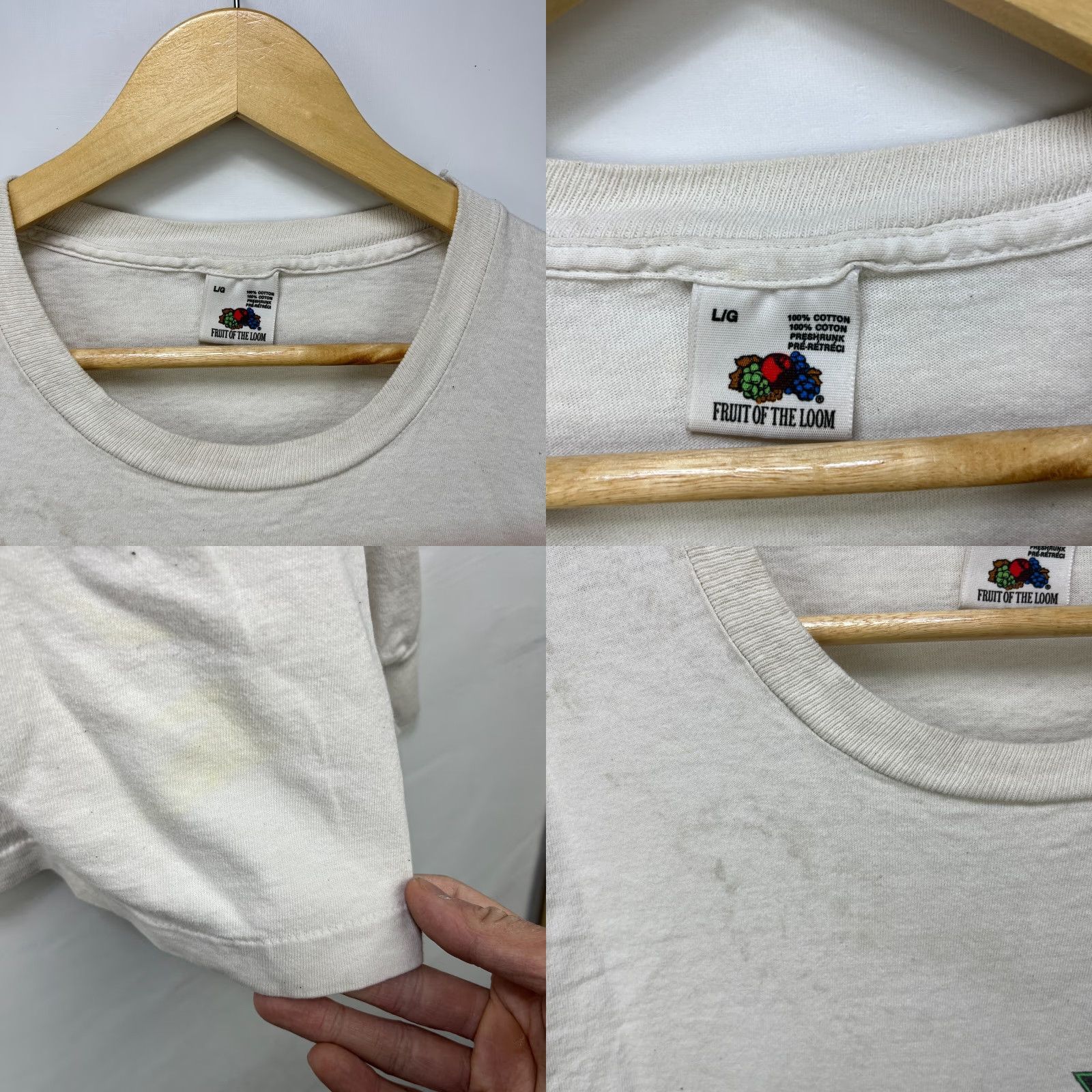 Vintage VINTAGE 90s Alien Beast Screamerz Long Sleeve Shirt L White Mens Size US L / EU 52-54 / 3 - 8 Thumbnail