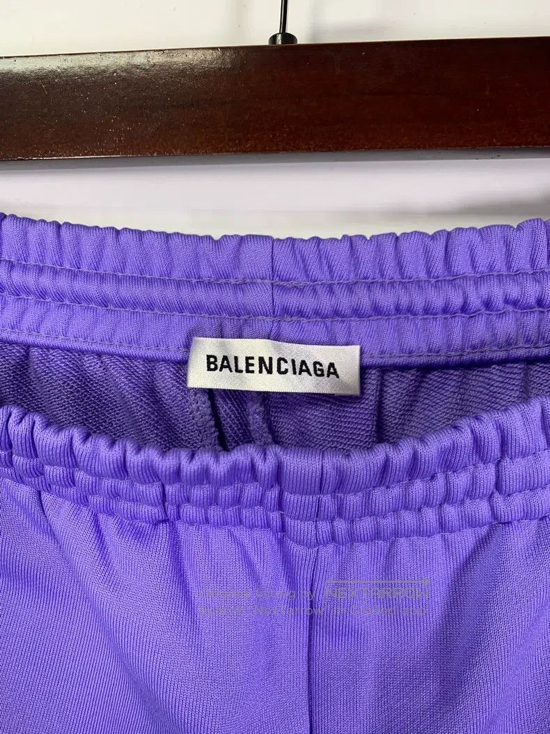 Balenciaga Balenciaga Zipper Logo Purple Sports Pants Size US 32 / EU 48 - 3 Thumbnail