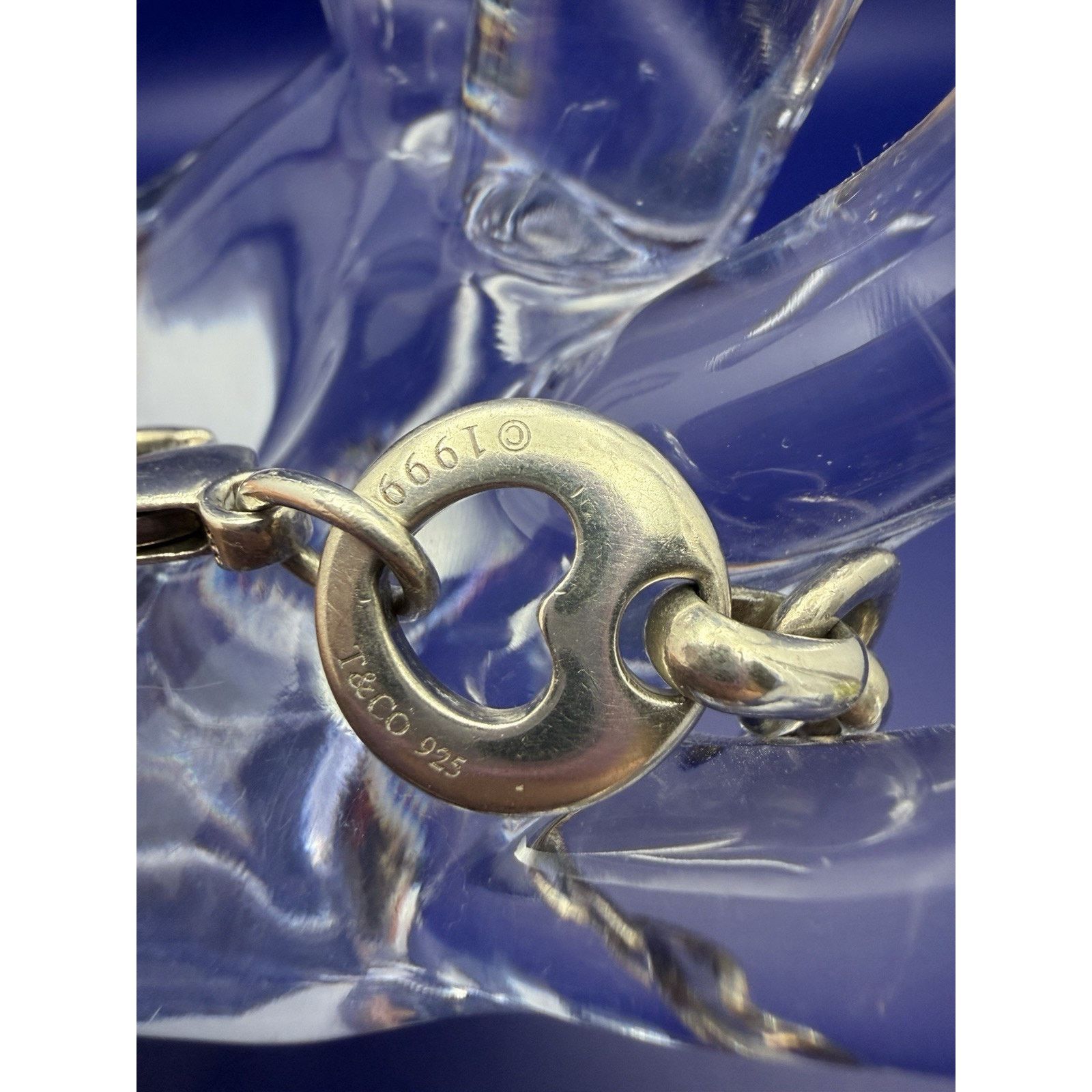 Tiffany & Co. Tiffany & Co. 925 Sterling Silver w/open heart link bracelet Size ONE SIZE - 4 Thumbnail