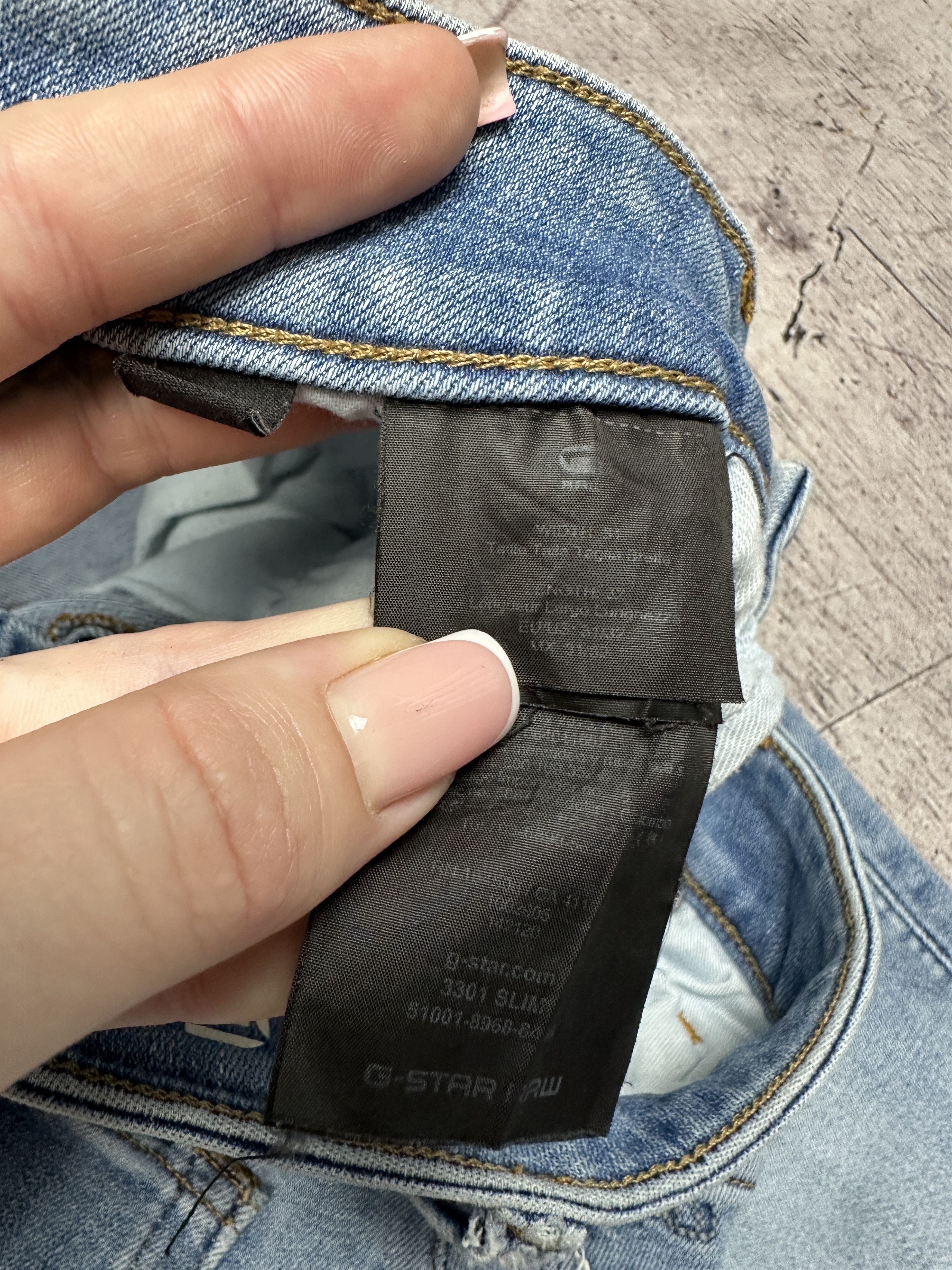 G-Star G Star Raw Mens 3301 Slim Denim Pants Jeans Size US 31 - 6 Thumbnail