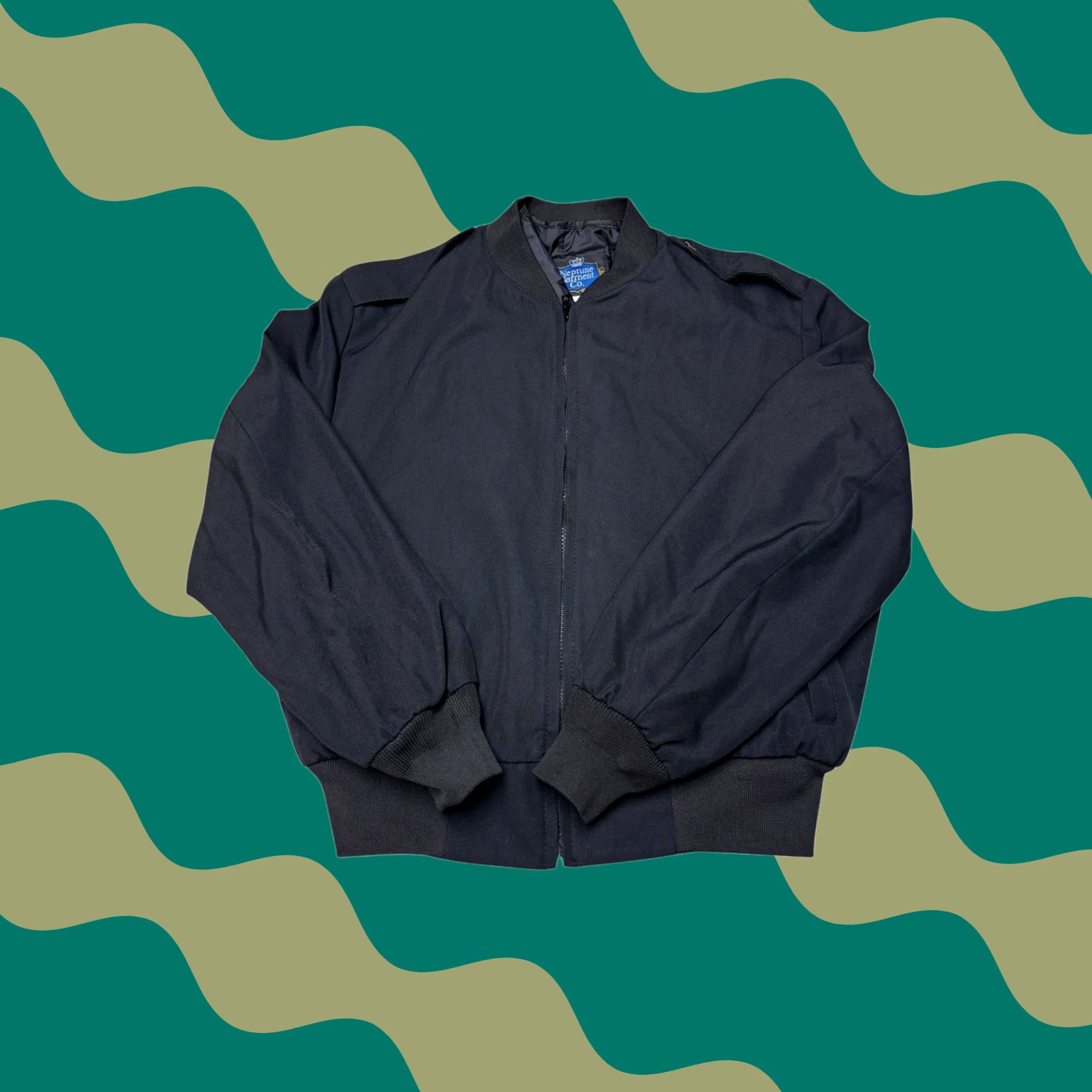 CO Neptune Garment Co. Boston Navy Blue Wool Blend Thinsulate Bomber Jacket Women 12 Size XL / US 12-14 / IT 48-50 - 1 Thumbnail