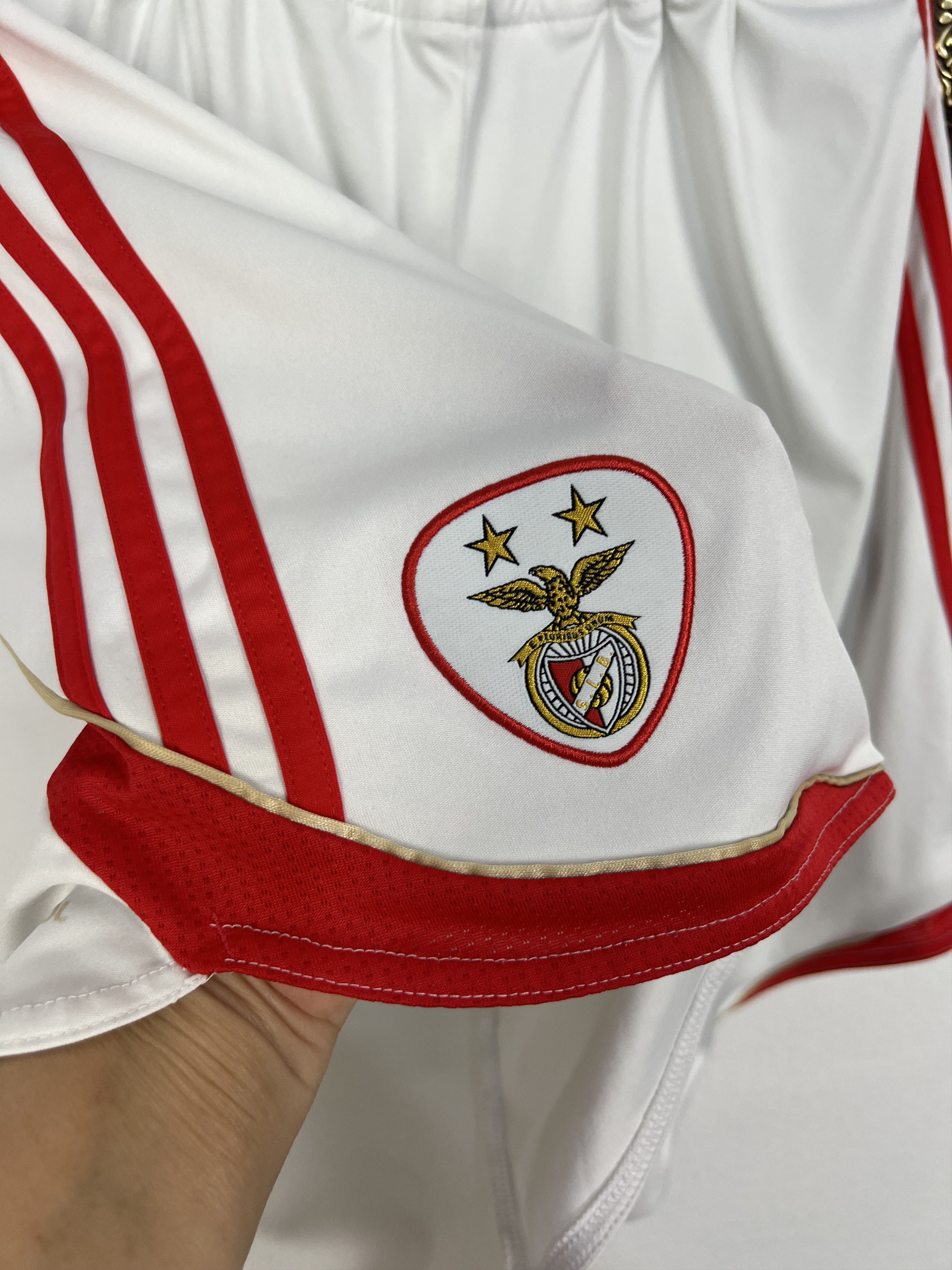 Adidas Vintage Adidas Benfica Football White Shorts Soccer 2XL Size US 38 / EU 54 - 2 Thumbnail