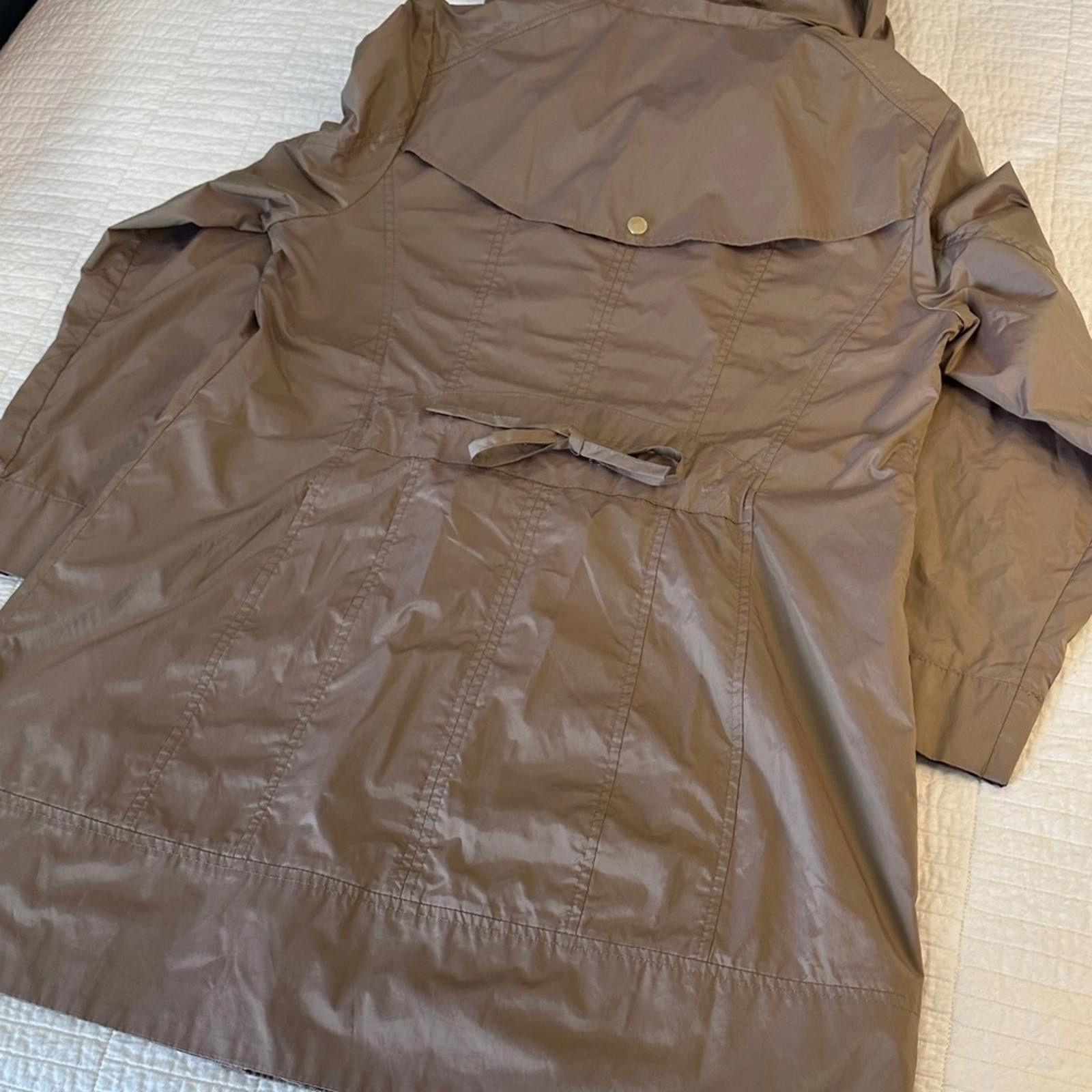 Cole Haan Cole Haan Large Rain Coat Trench Hooded Women's Coat EUC Size L / US 10 / IT 46 - 7 Thumbnail
