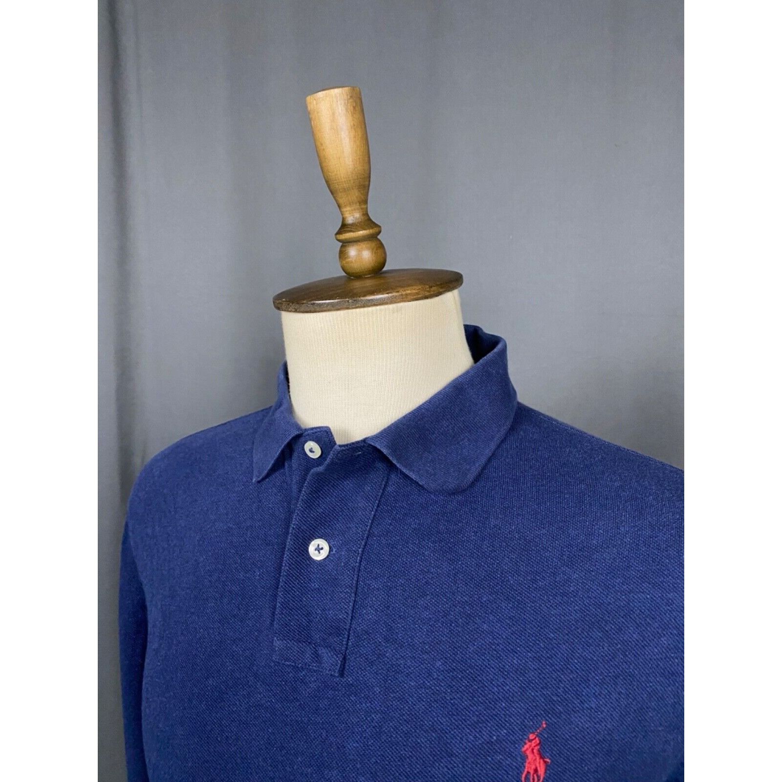 Polo Ralph Lauren Polo Ralph Lauren Men's Blue Collared Polo Longsleeve Sweate Size US XL / EU 56 / 4 - 5 Thumbnail