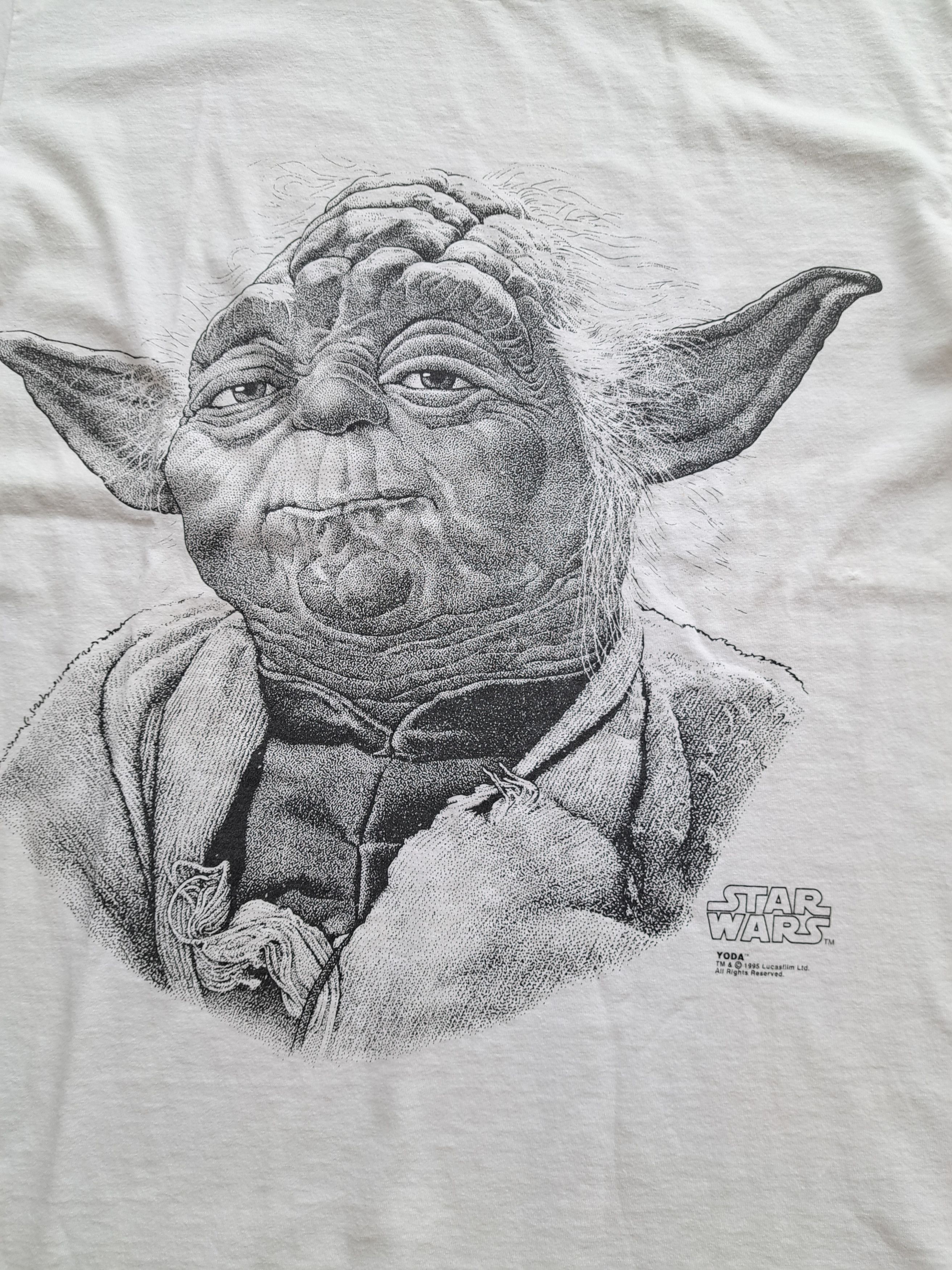 Star Wars Vintage Star Wars Yoda Solo T-Shirt Size US L / EU 52-54 / 3 - 2 Thumbnail