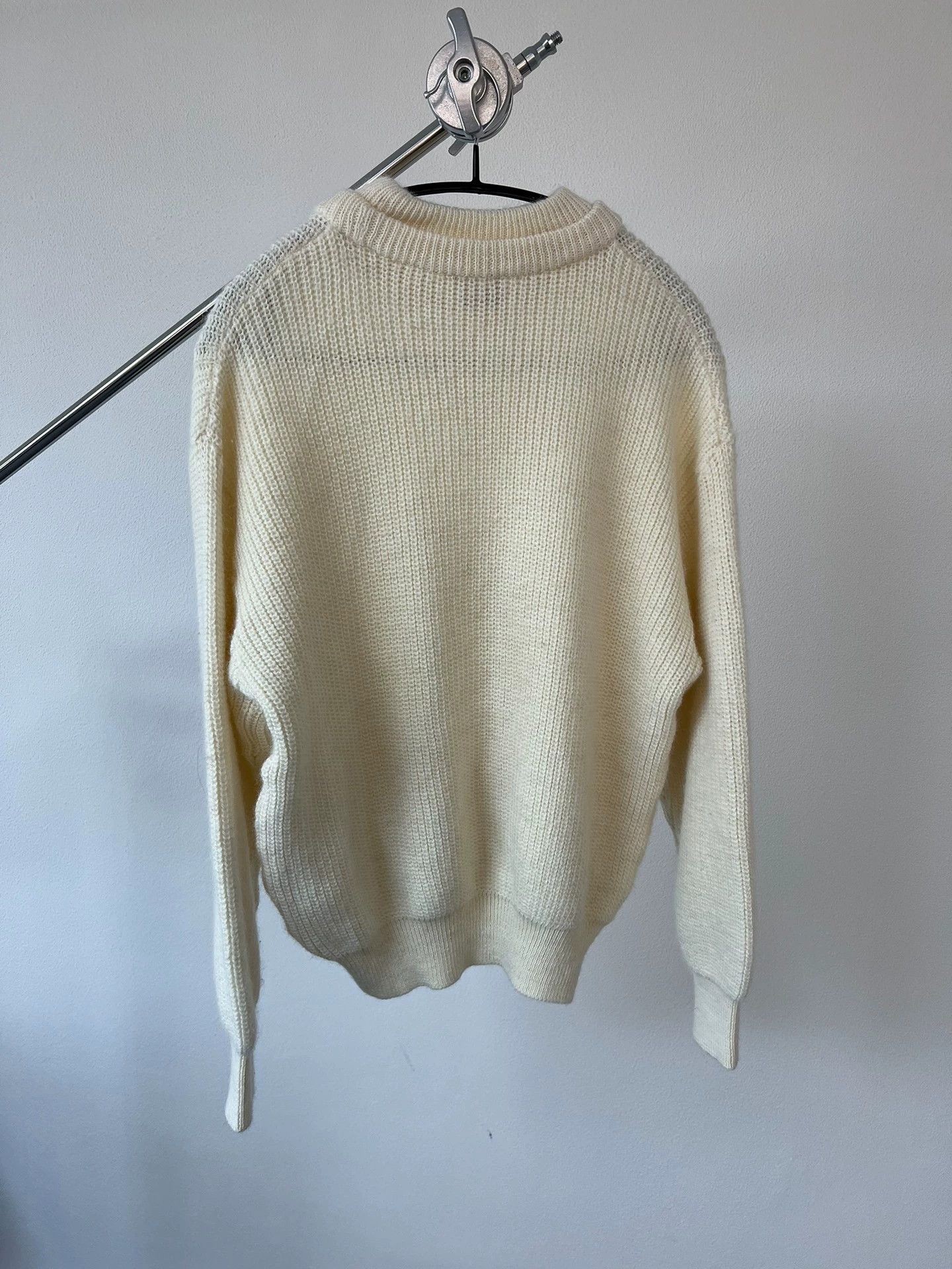Dior Dior Sports Cream Double Collar Sweater Old Money Size M / US 6-8 / IT 42-44 - 4 Thumbnail