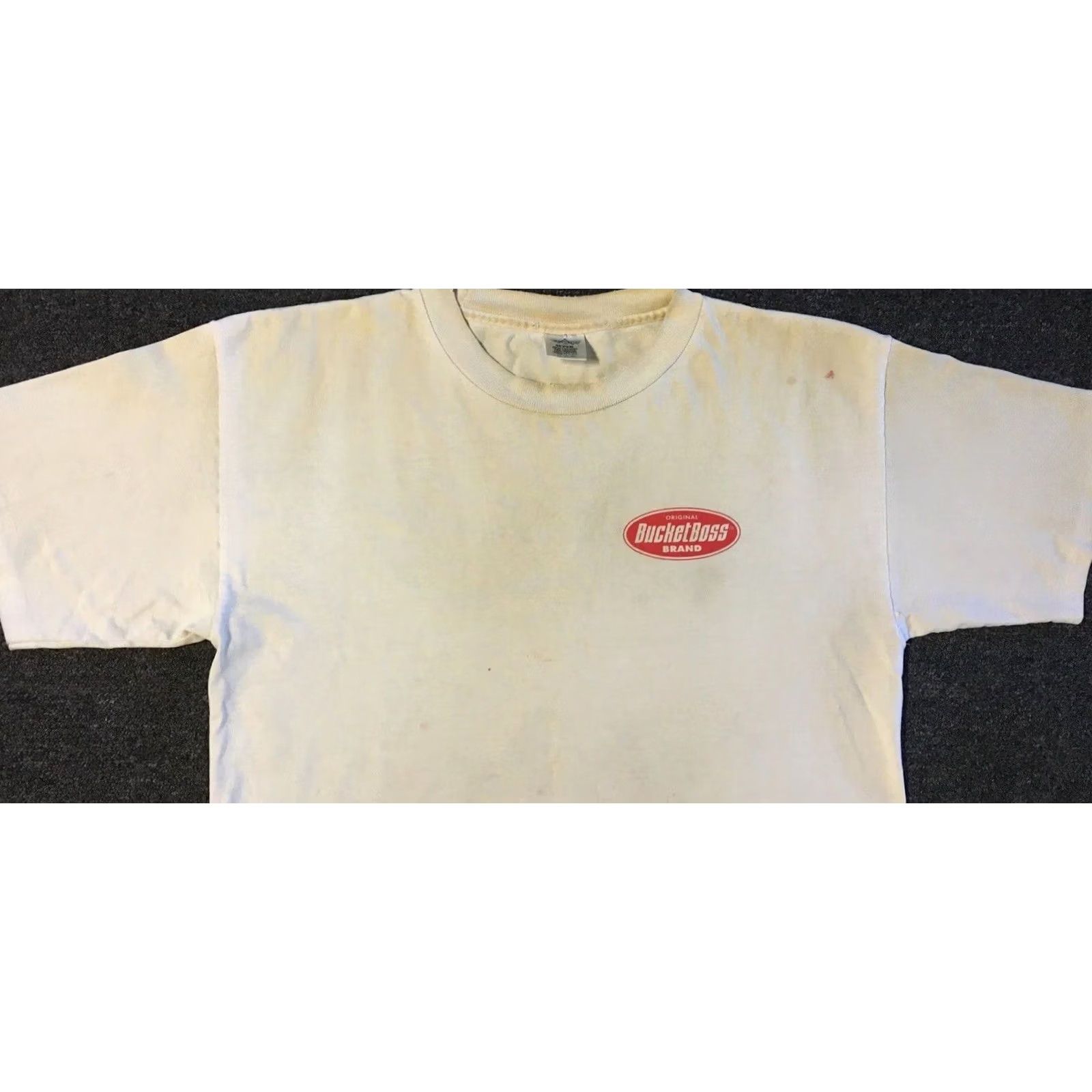 Vintage VINTAGE The BOSS Faded Distress Shirt XL Mens T-Shirt 90s Distressed White Funny Rock Punk Harley Biker Jackson Joke Retro USA 80s 90s Shirt XL Mens Size US XL / EU 56 / 4 - 7 Thumbnail