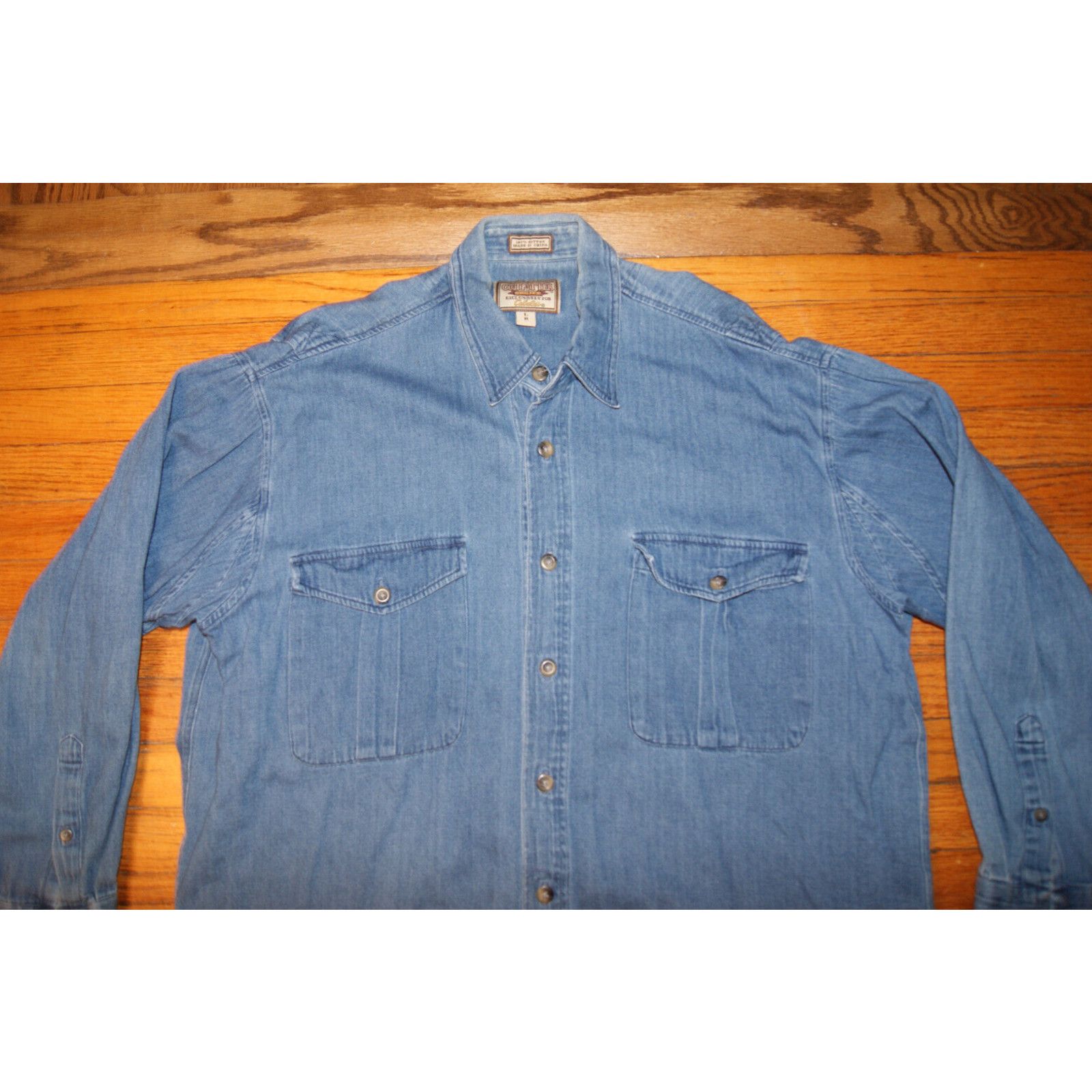 Cabelas Cabelas Shirt Mens Large Denim Button Up Hunting Safari Vtg Size US L / EU 52-54 / 3 - 1 Thumbnail