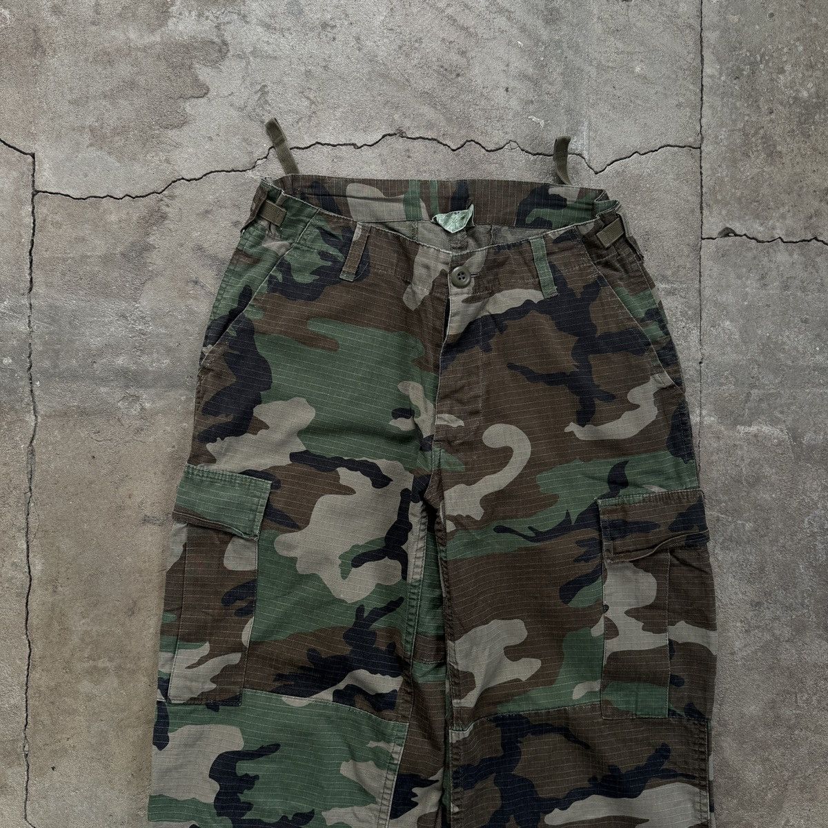 Other Vintage Mil-Tec Camo Cargo Pants Kanye West Style Size US 28 / EU 44 - 4 Thumbnail