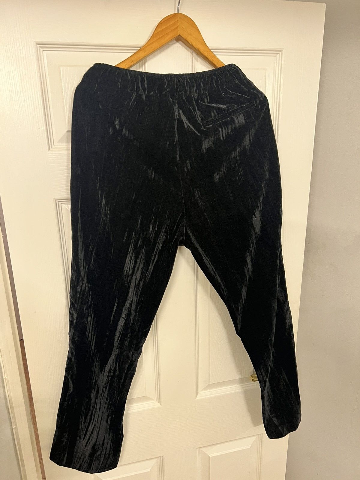 Zara BLACK ZARA VELVET TROUSERS STUDIO ONE COLLECTION SIZE 30x30 Size US 30 / EU 46 - 4 Thumbnail