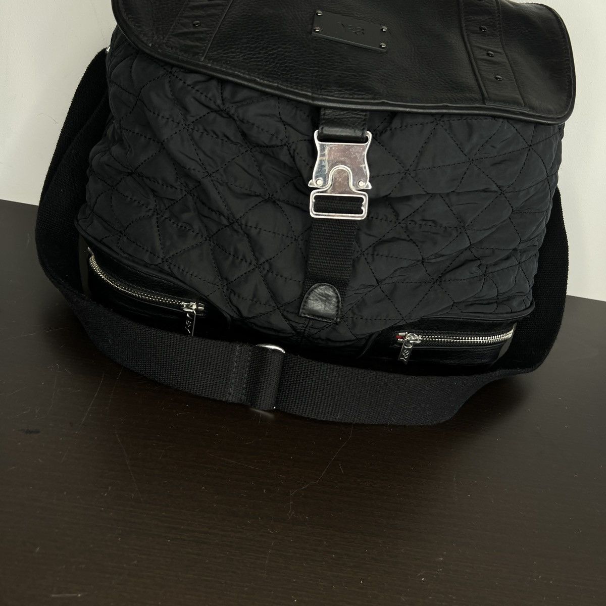 Yohji Yamamoto Yohji Yamamoto Y-3 Sample Shoulder Bag JPN LTD Leather Nylon Size ONE SIZE - 7 Thumbnail