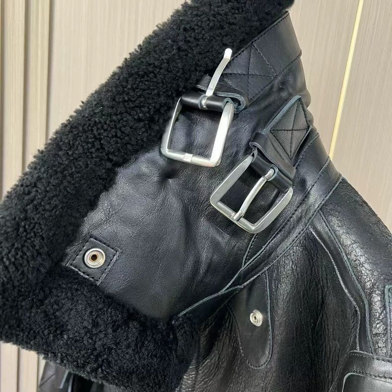 Balenciaga Balenciaga Shearling Collar Leather Jacket-2507 Size US M / EU 48-50 / 2 - 5 Thumbnail