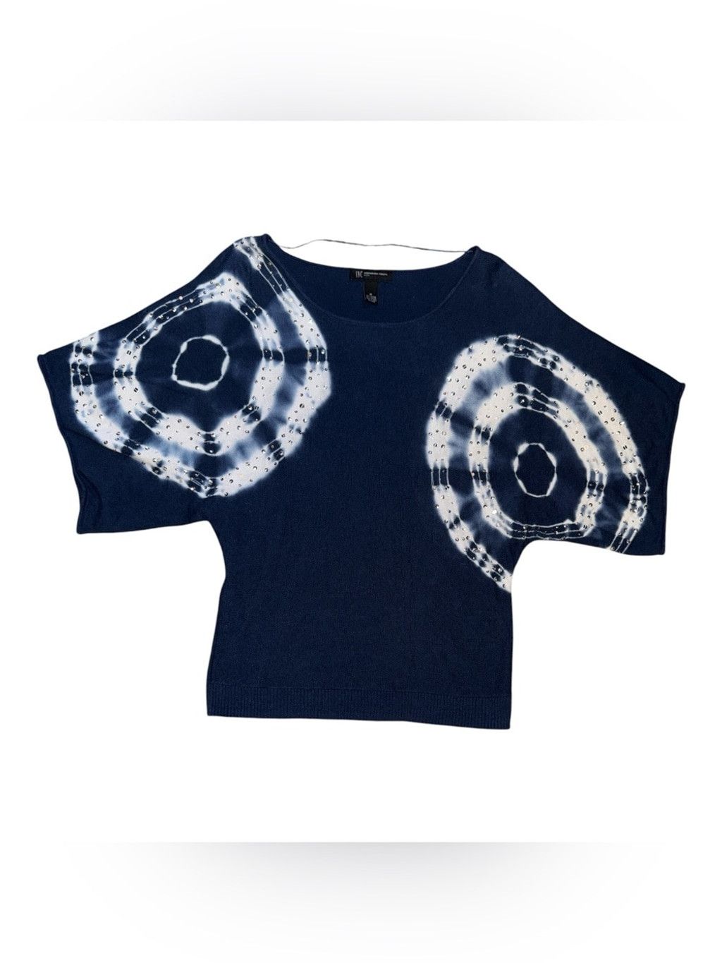 I.N.C INC International Concepts Tie-Dye Batwing Sweater- Medium # Size M / US 6-8 / IT 42-44 - 3 Thumbnail