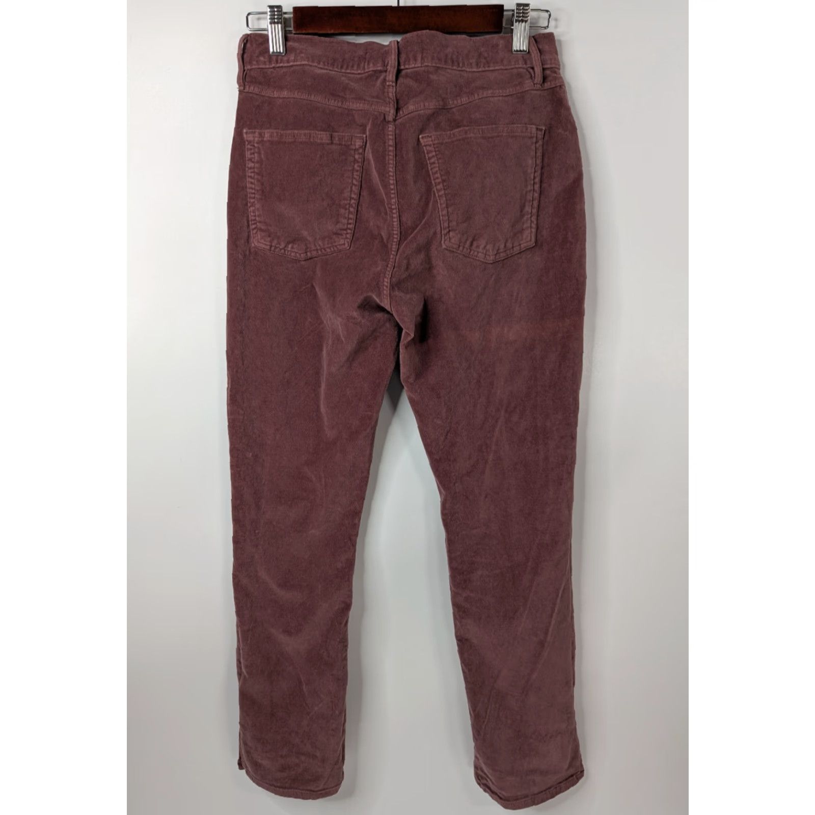 3x1 VINTAGE 3X1 NYC Made Here Pants Women's Size 28 Stone Grape Velvet High Rise Stretch Size 28" / US 6 / IT 42 - 3 Thumbnail