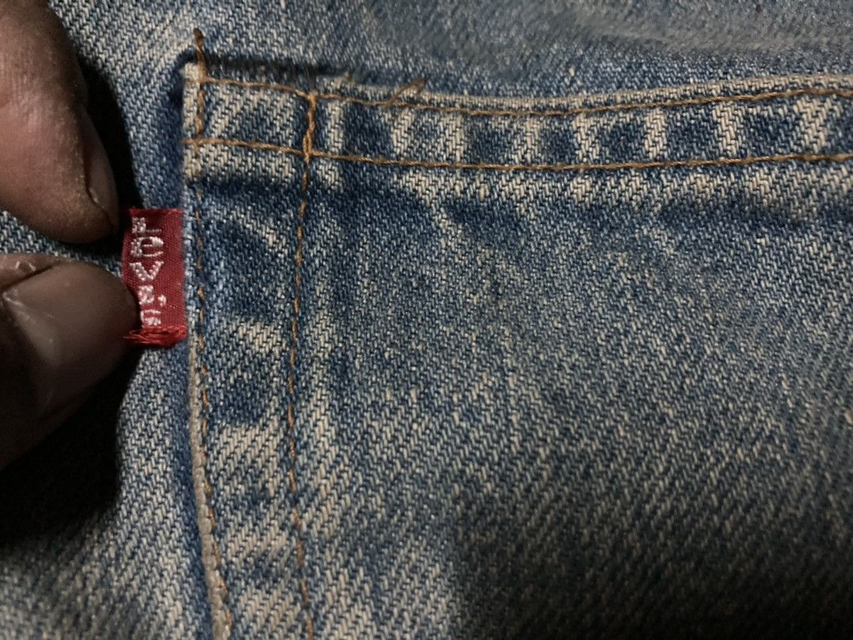 Levi's × Vintage Vintage Levi’s 505-0217 Single Black V Bold Size US 32 / EU 48 - 4 Thumbnail
