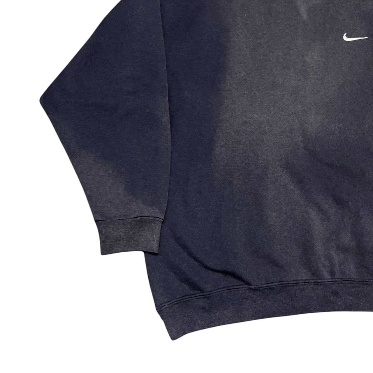 Nike Vintage 90's Nike Mini Swoosh Crewneck Sweatshirt Faded Size US L / EU 52-54 / 3 - 3 Thumbnail