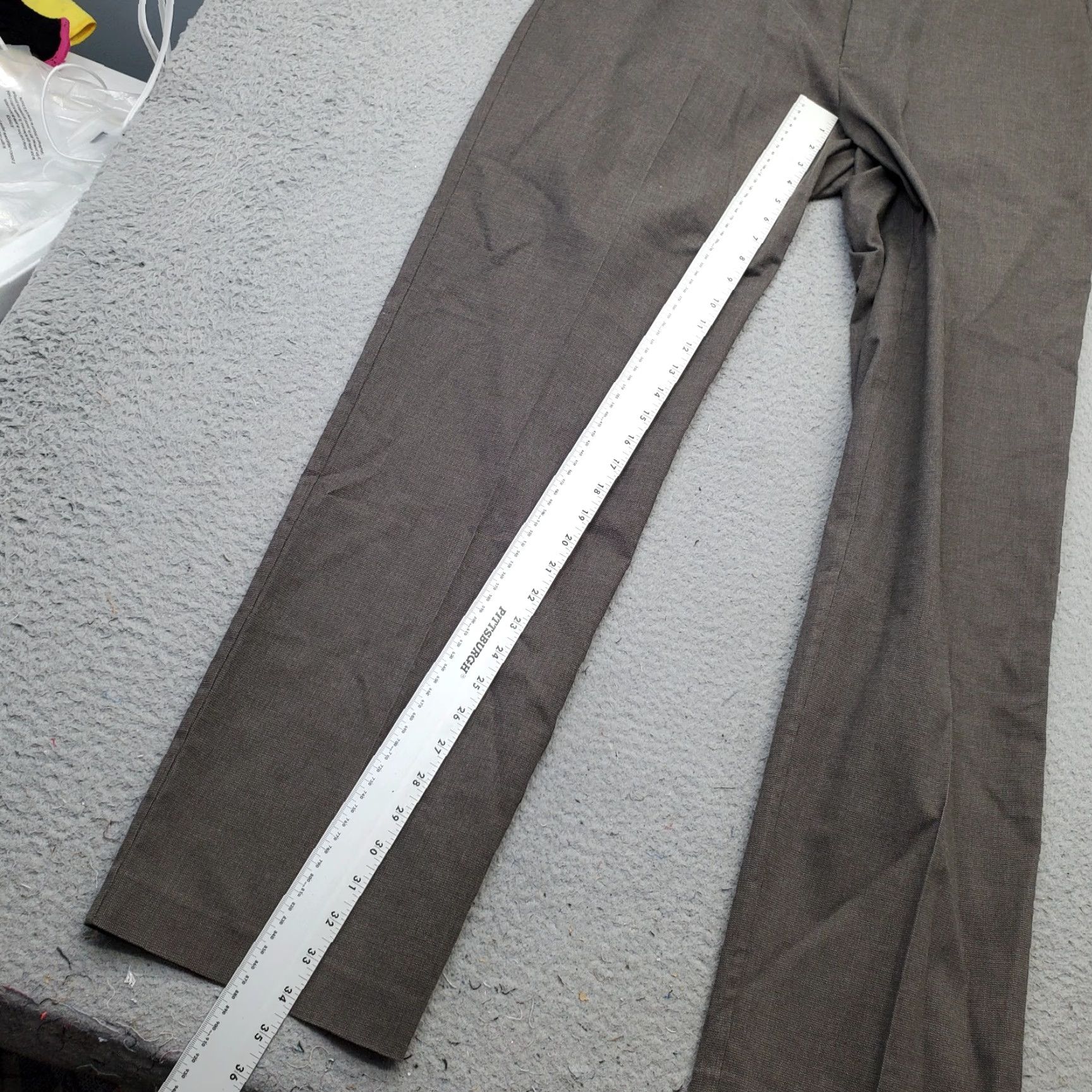 Vintage Kirkland Signature Mens Dress Pants 38x34 Brown Formal Oxford Non-Iron Comfort Shirts Pants Size US 38 / EU 54 - 4 Thumbnail