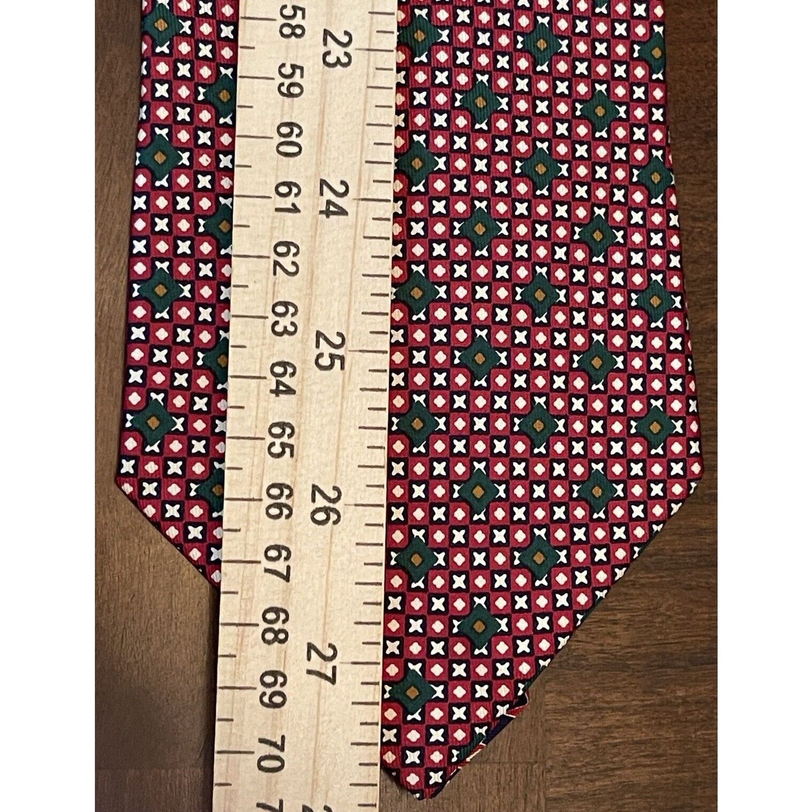 Tommy Hilfiger Tommy Hilfiger Red Green Blue 100% Italian Silk Made In Usa Size ONE SIZE - 5 Thumbnail