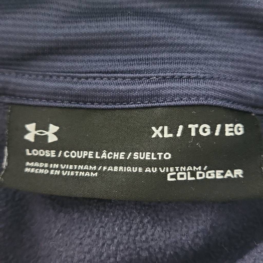 Under Armour Under Armour Men's Size XL Navy Pullover Fleece Pullover 1/4 Size US XL / EU 56 / 4 - 4 Thumbnail